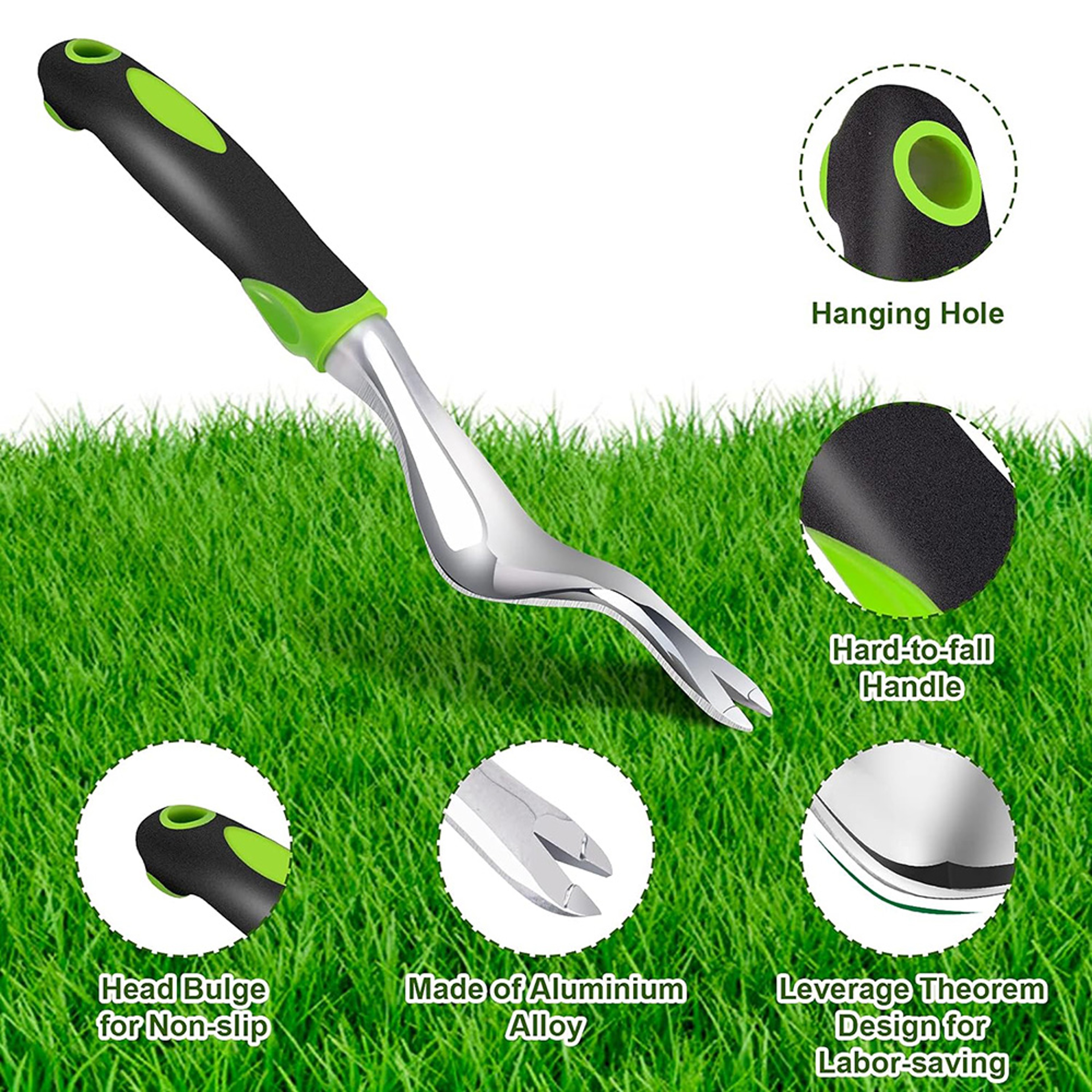 ErgoGrip Hand Weeder Tool for Easy Root Removal and Garden Transplanting – view 3