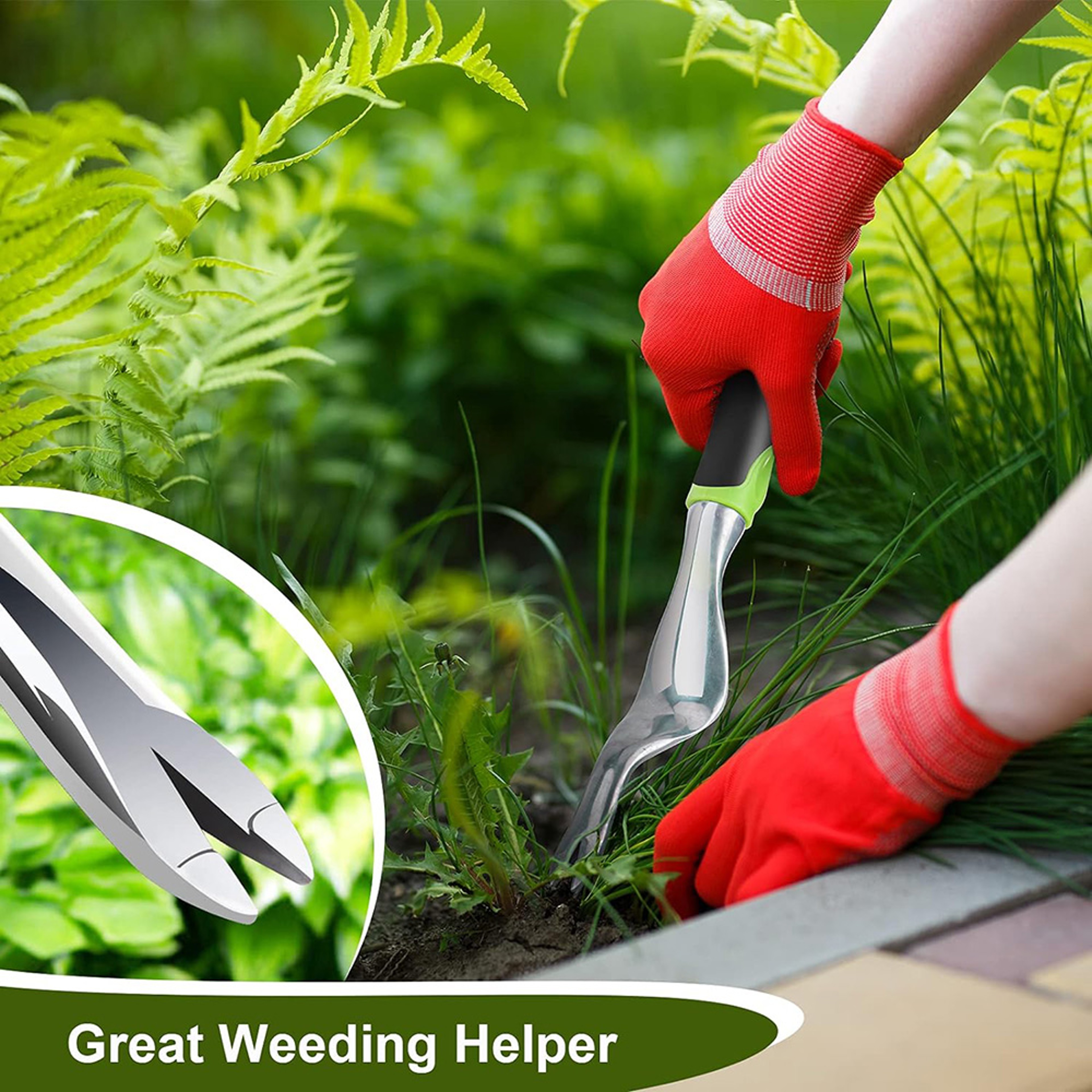 ErgoGrip Hand Weeder Tool for Easy Root Removal and Garden Transplanting – view 5
