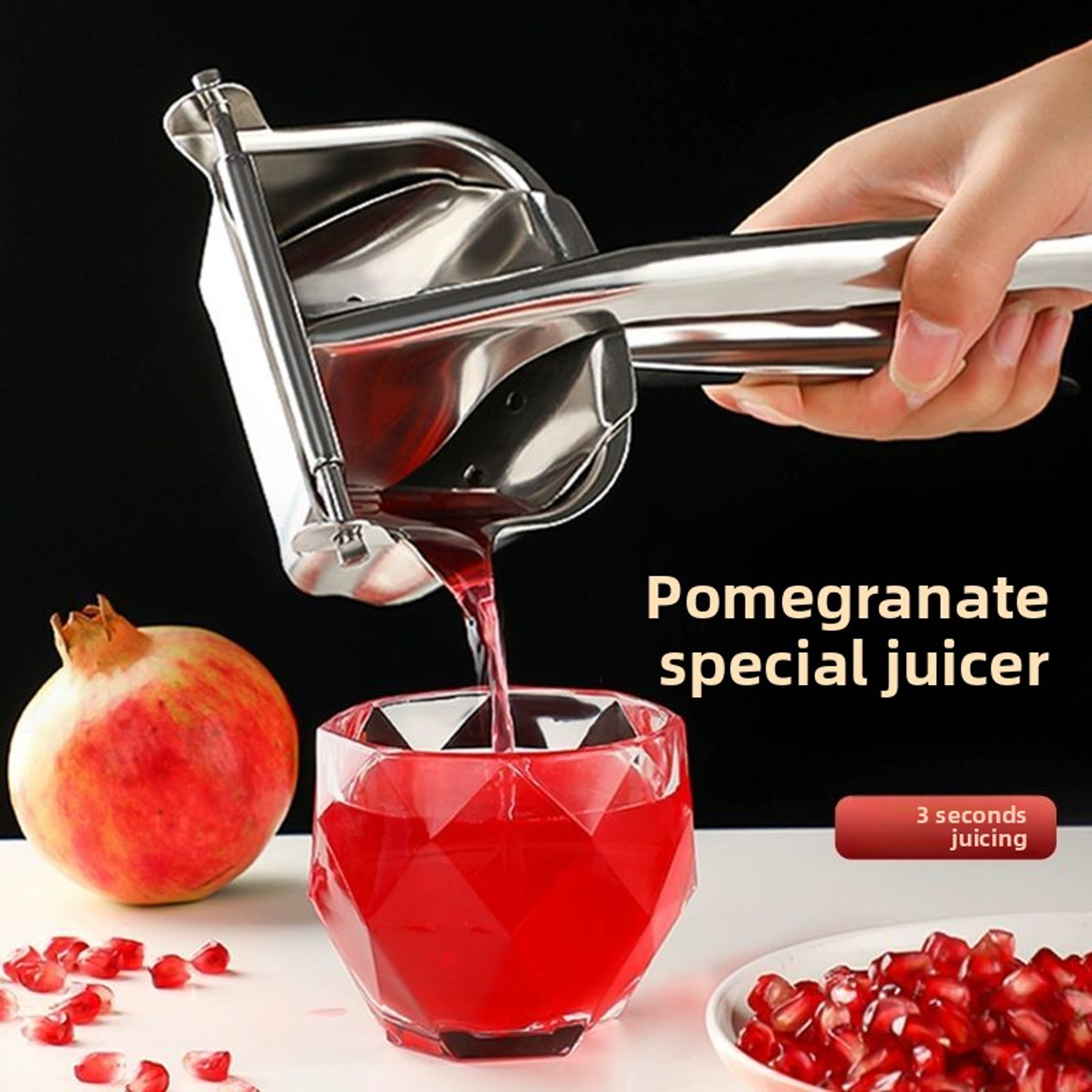 Premium Manual Citrus Juicer Stainless Steel Lemon  Pomegranate Press 0