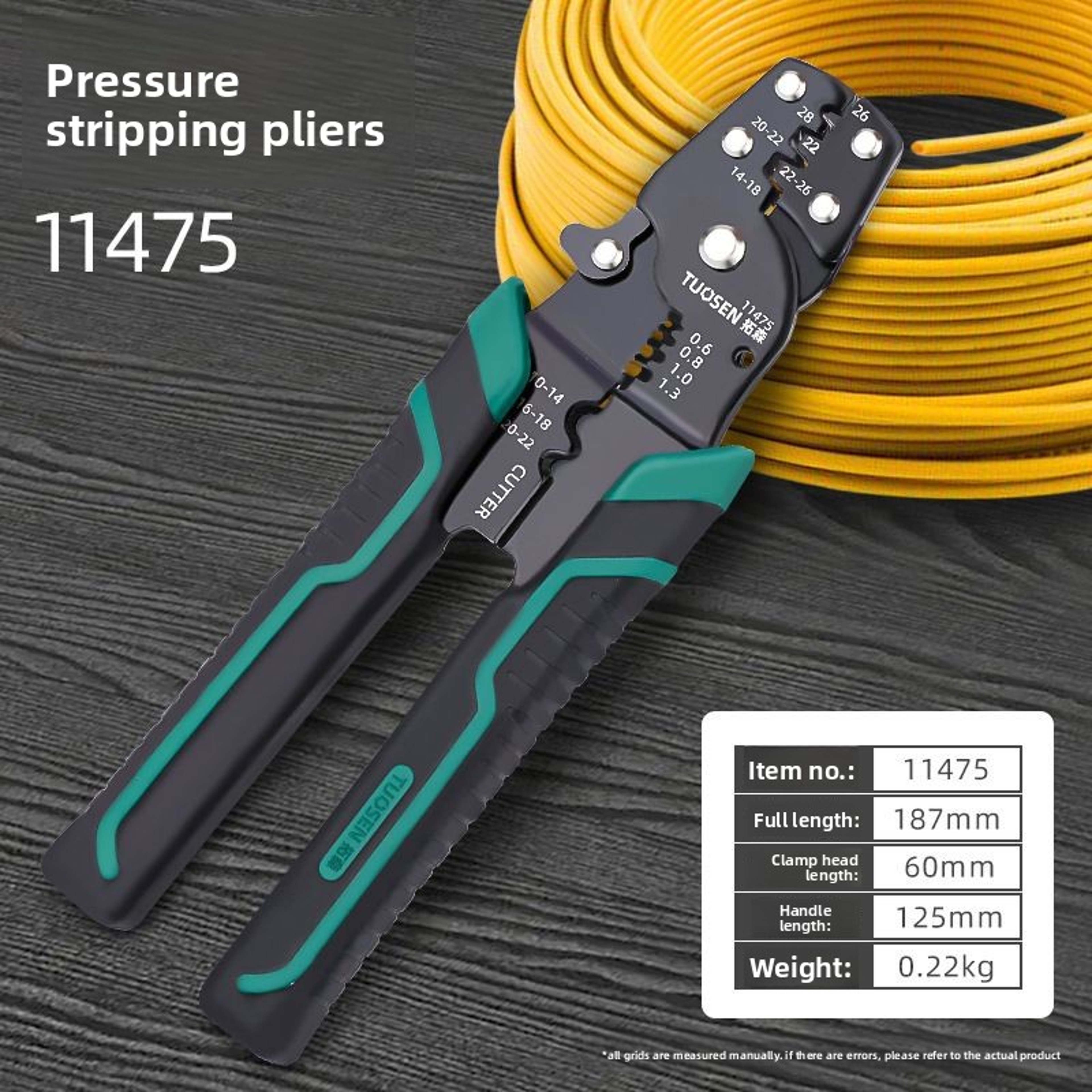 Crimping Pliers With Wire Stripper And Terminal Cutter For Electrical Repairs 4