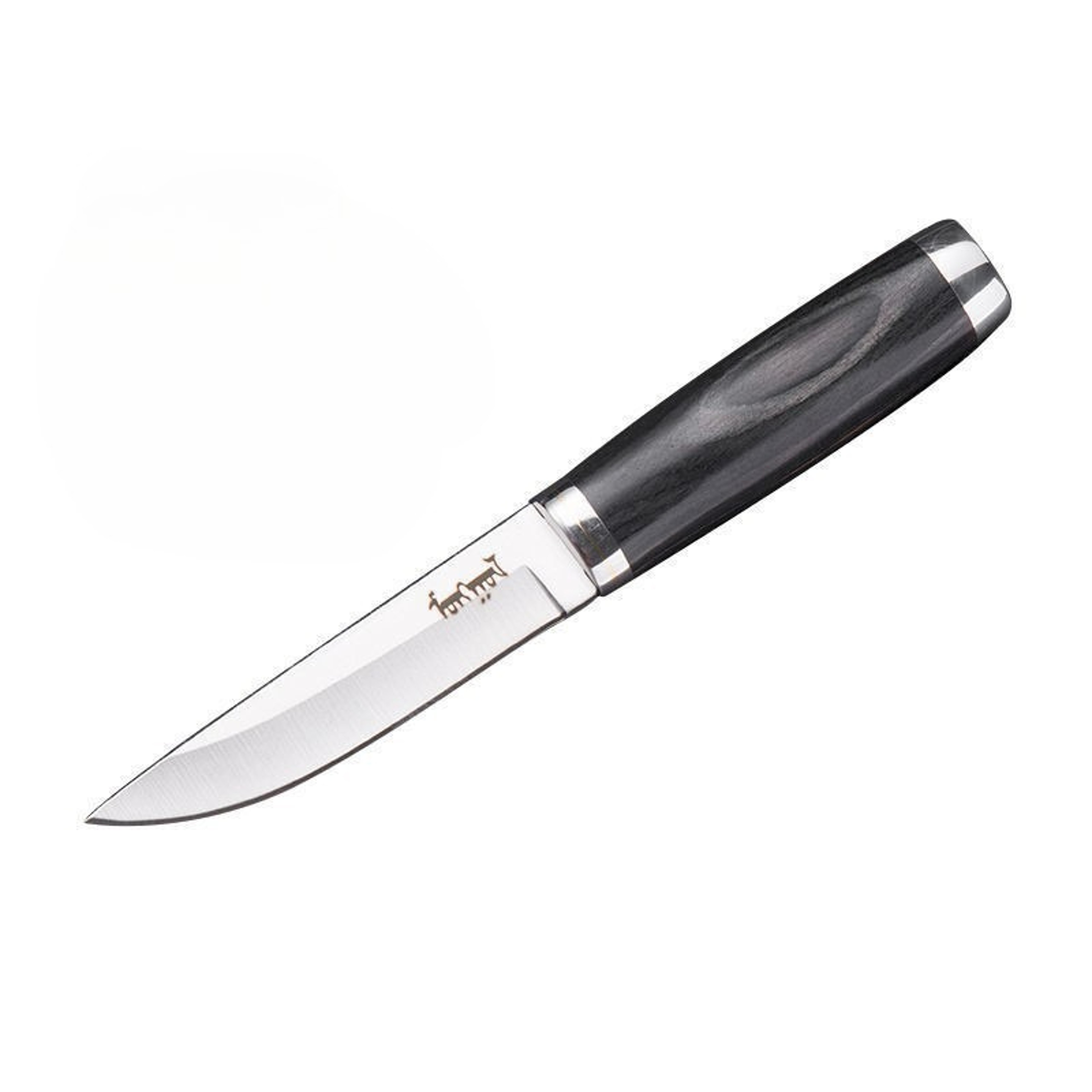 Mongolian Forge Steak Knife With Solid Wood Handle And High Carbon Steel Blade 7