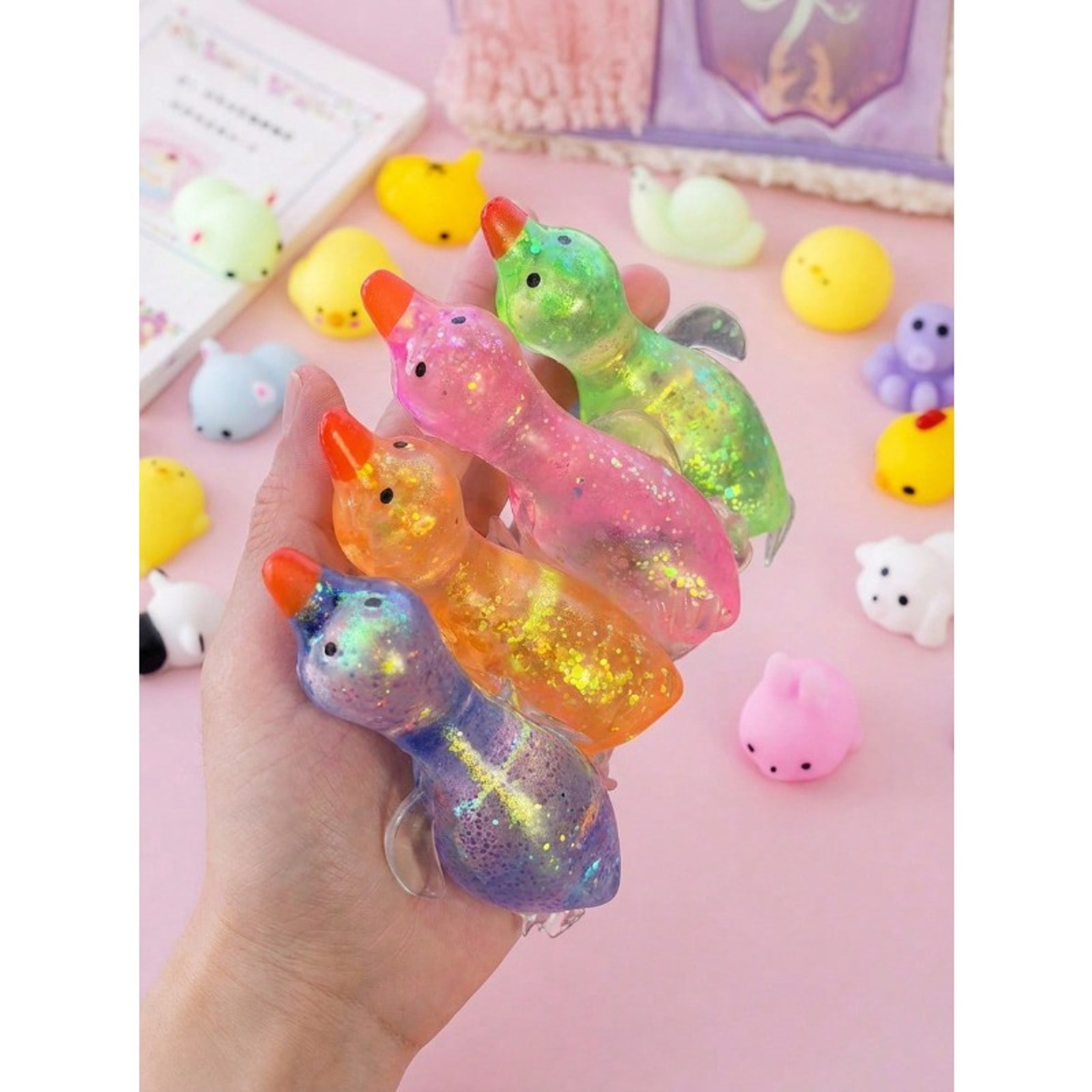Crystal Glitter Squishy Animal Toy Soft Slow Rebound Stress Relief Toy for Kids & Adults – view 4