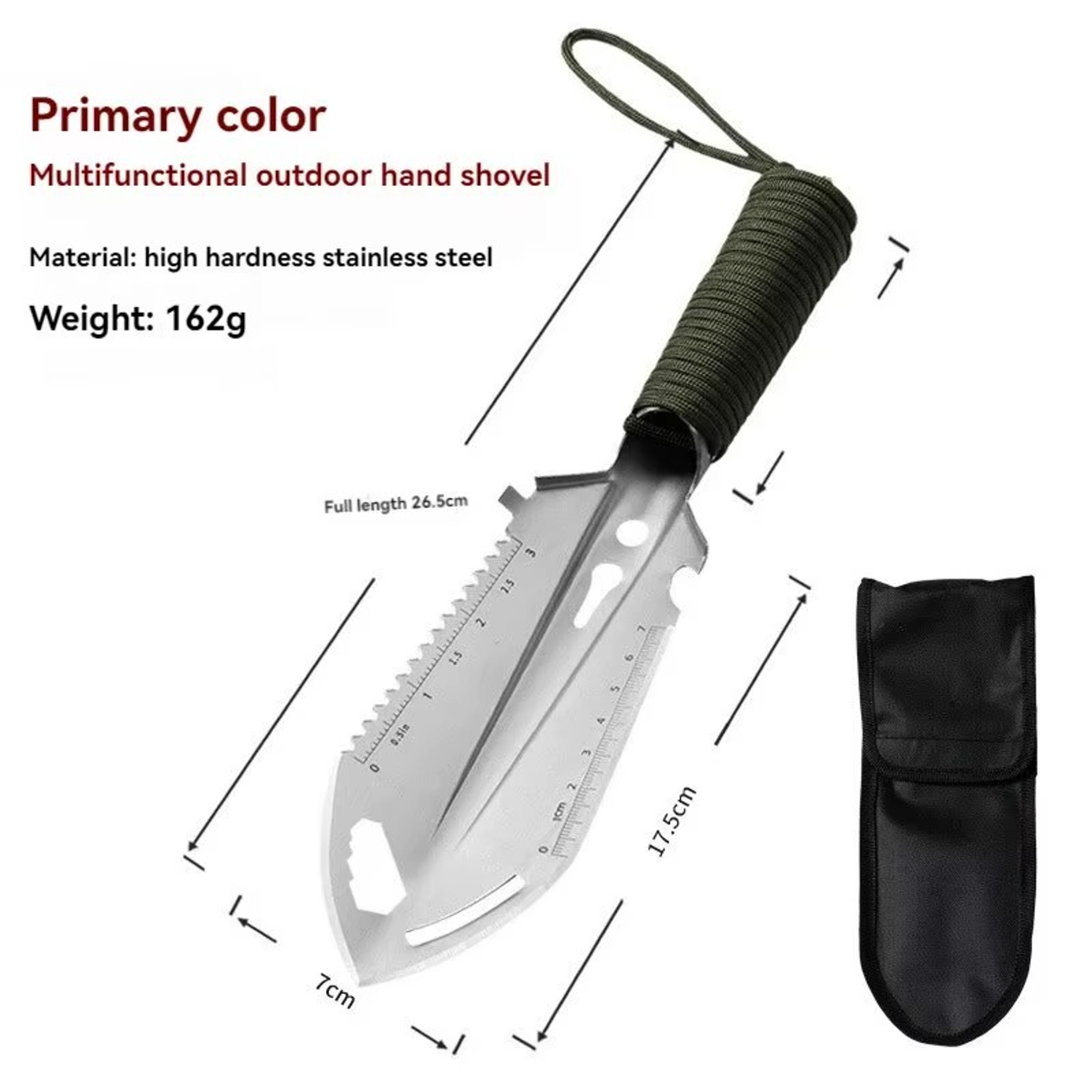 Tactical Folding Survival Shovel With Pickaxe For Camping Off Road  Emergency Use 6