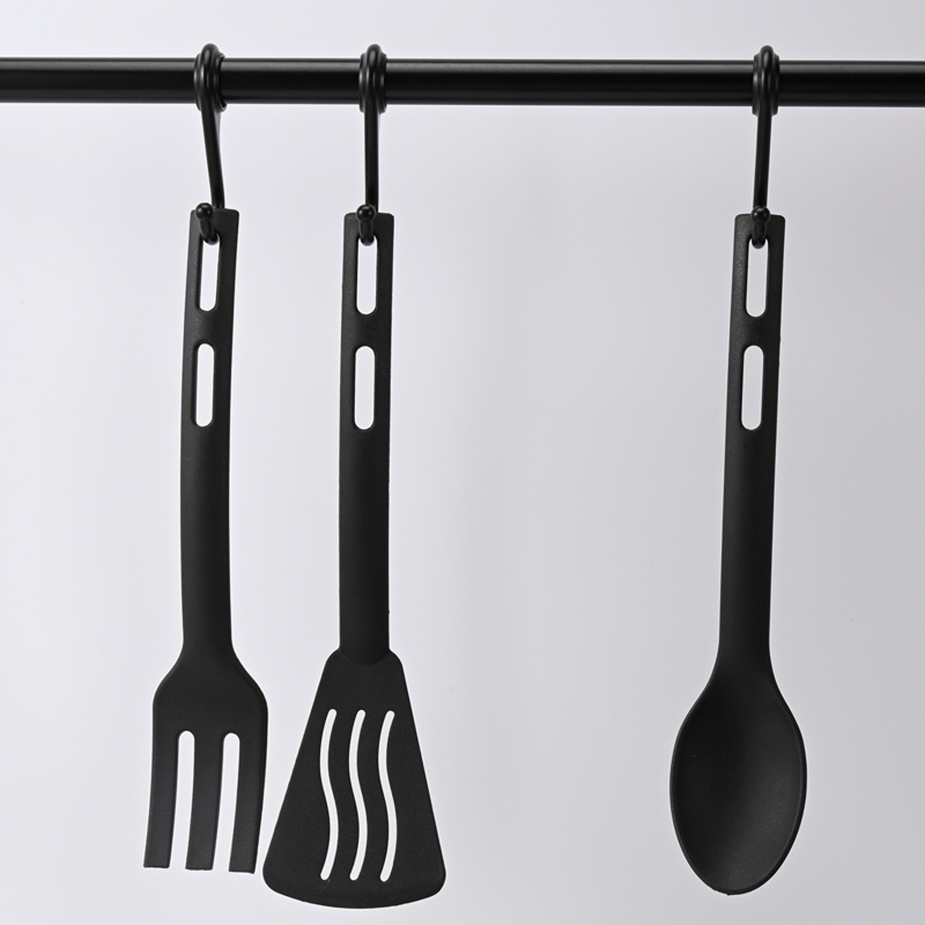 Kids Safe Nylon Cooking Utensil Set With Spoon Fork And Slotted Turner 1