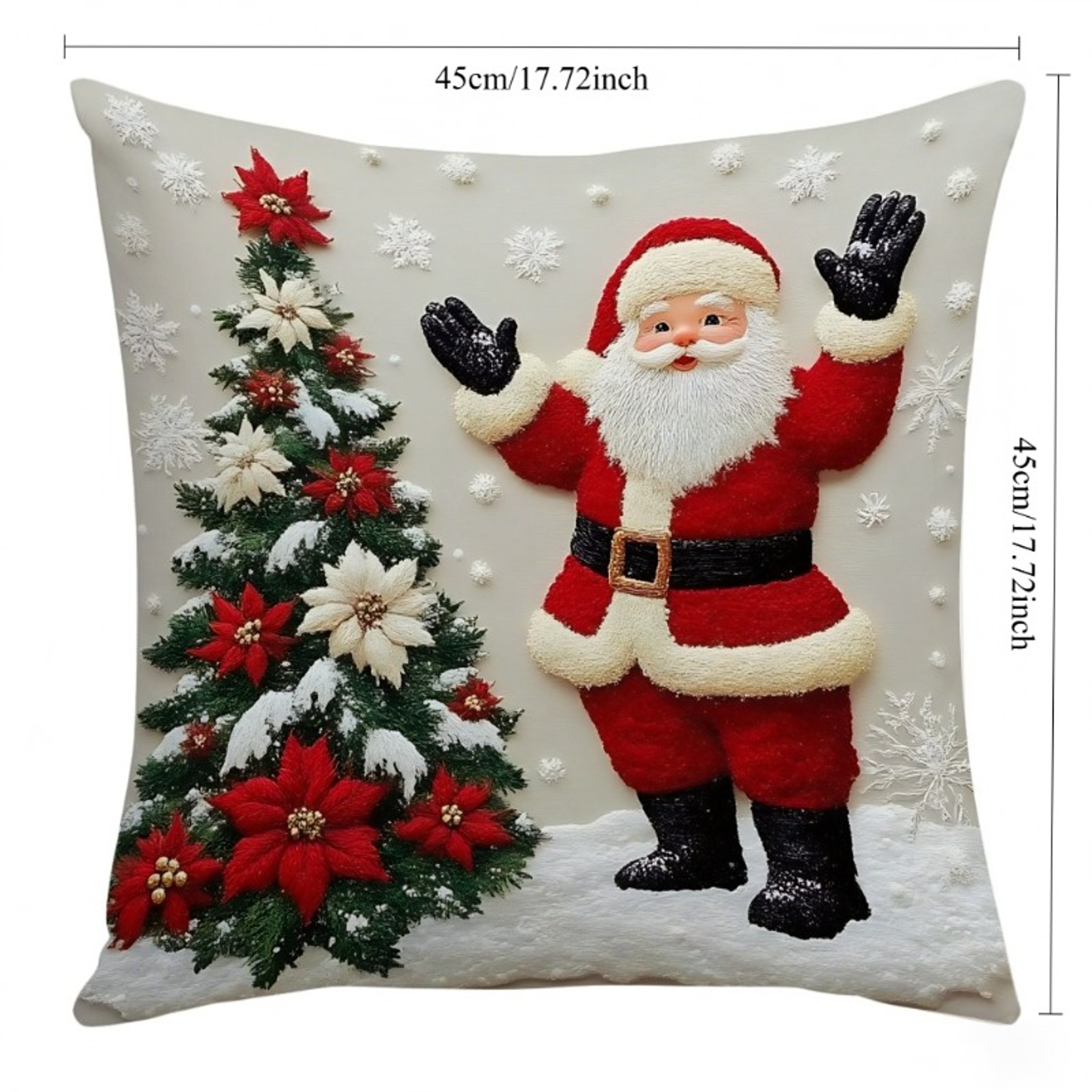 Christmas Linen Throw Pillow Covers for Sofa and Couch Decor – view 6