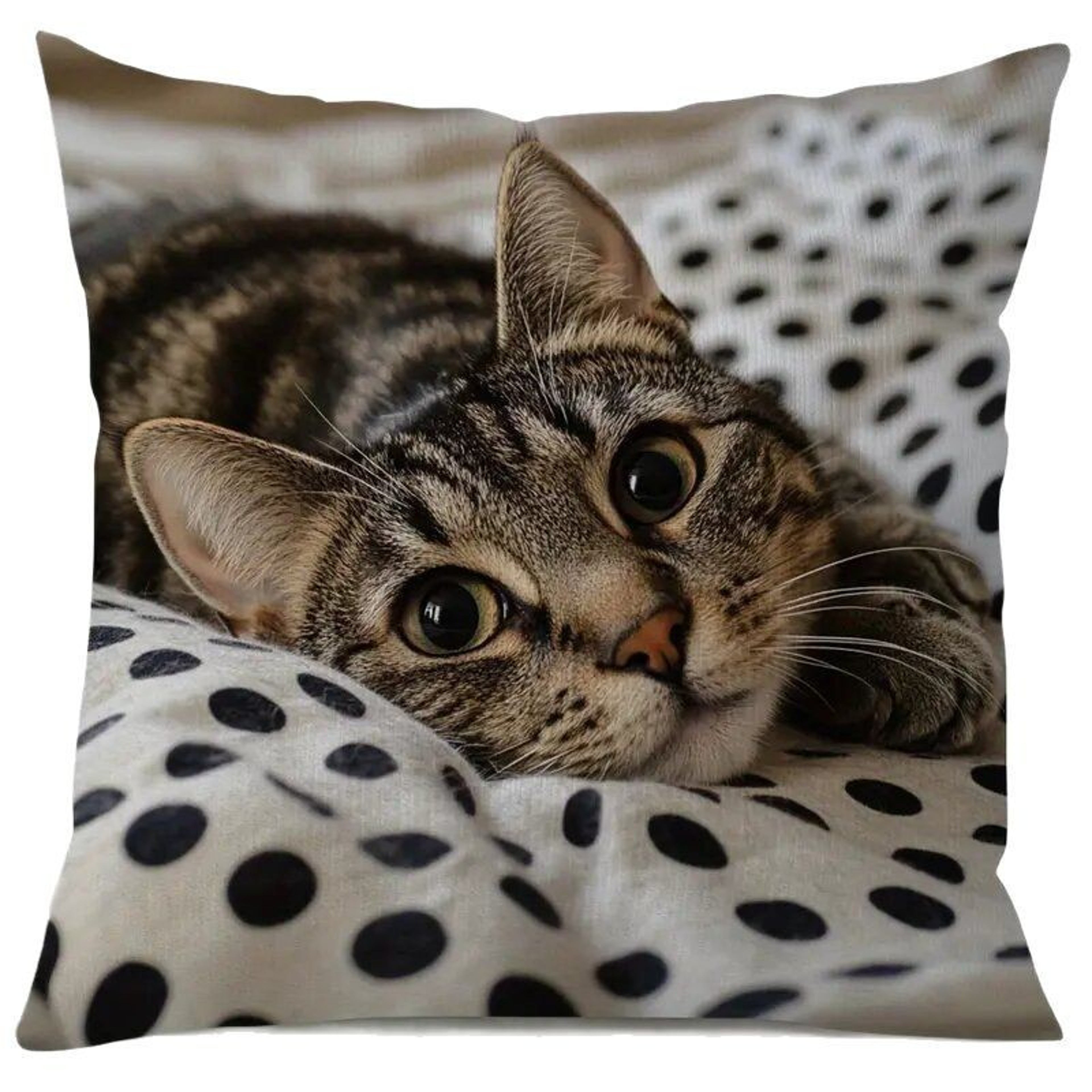 Cute Cartoon Cat Pillow Cover for Sofa Decor Cozy Cat Cushion Cover Gift for Cat Lovers – view 20