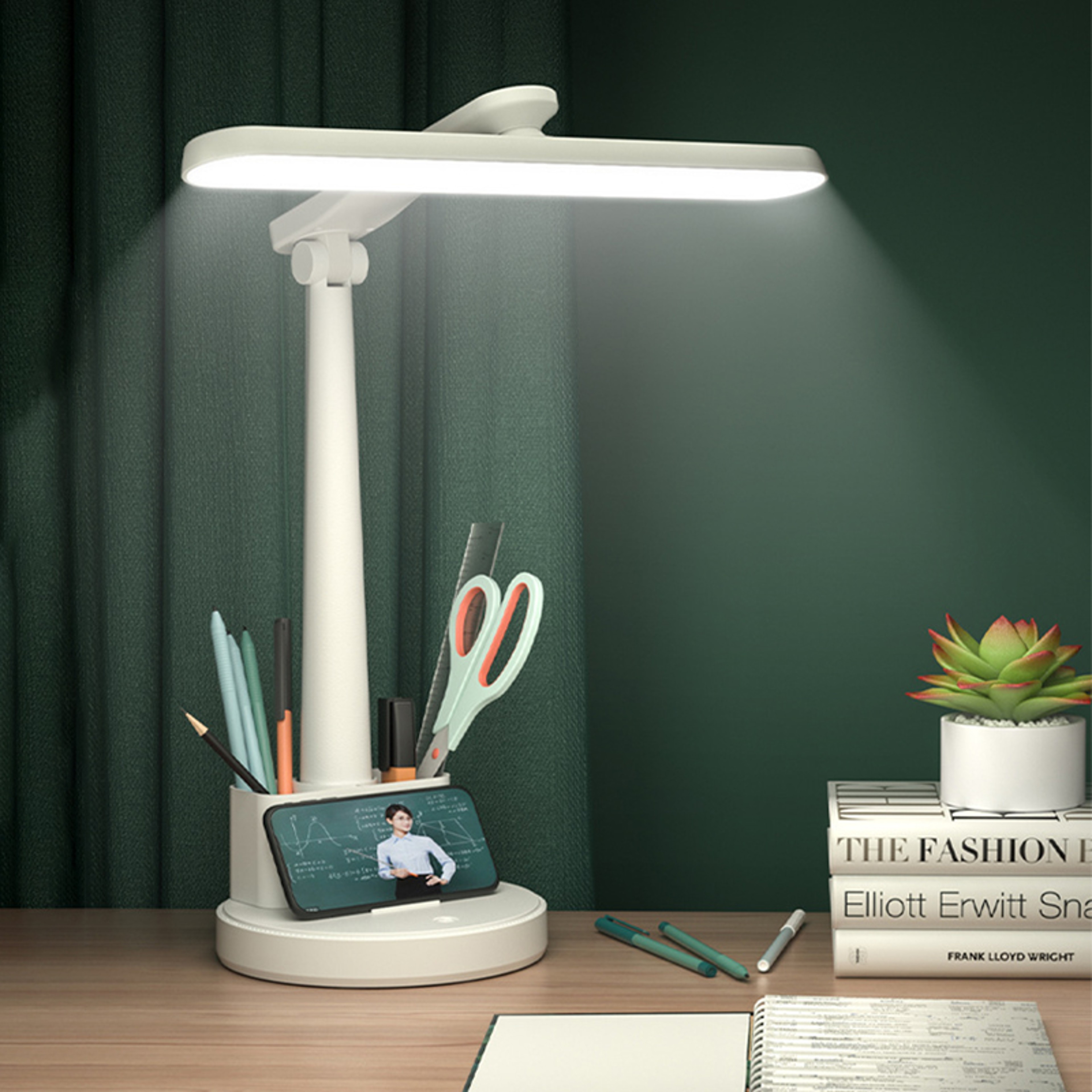 GlowFold Rechargeable LED Desk Lamp For Students And Bedside Reading 0