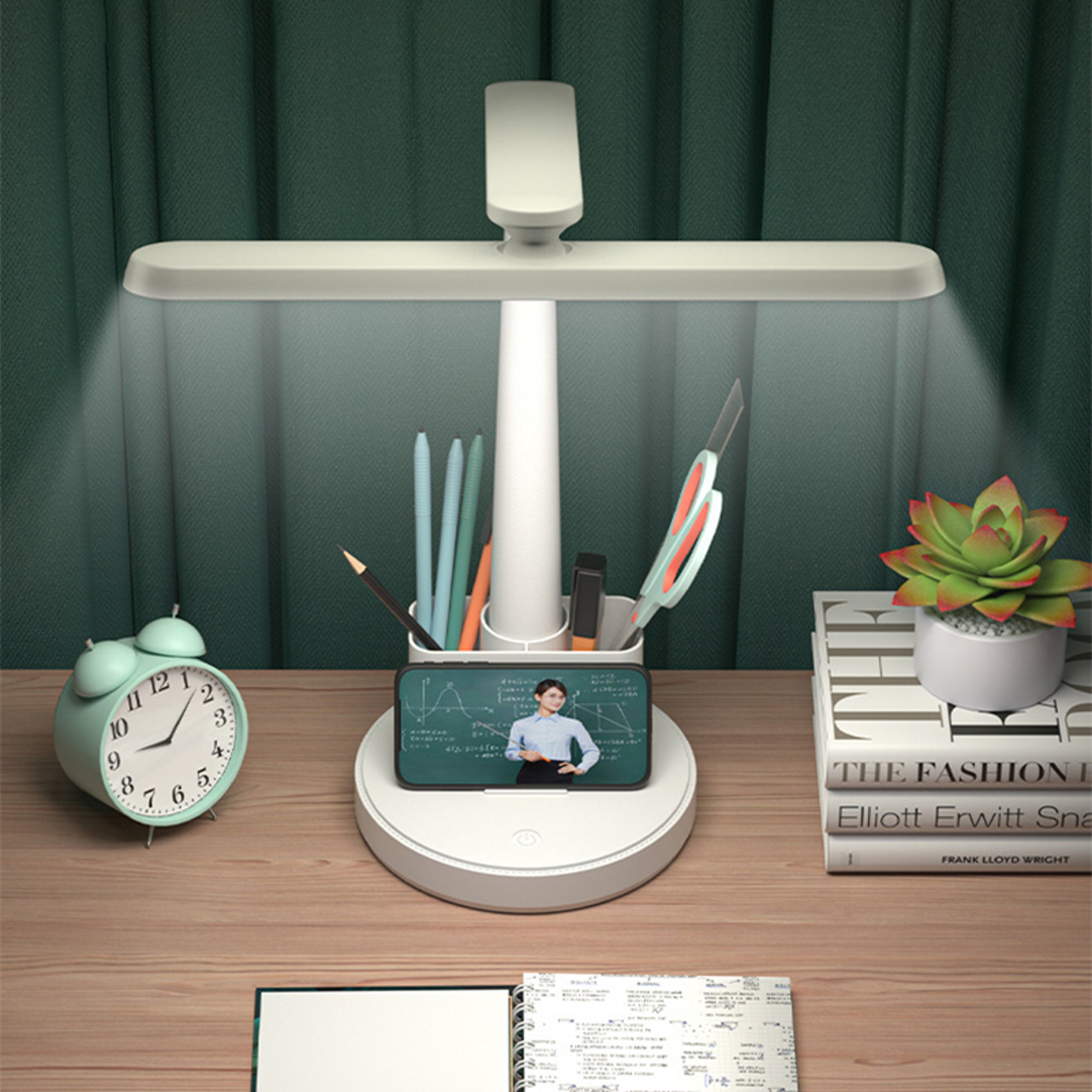 GlowFold Rechargeable LED Desk Lamp For Students And Bedside Reading 1