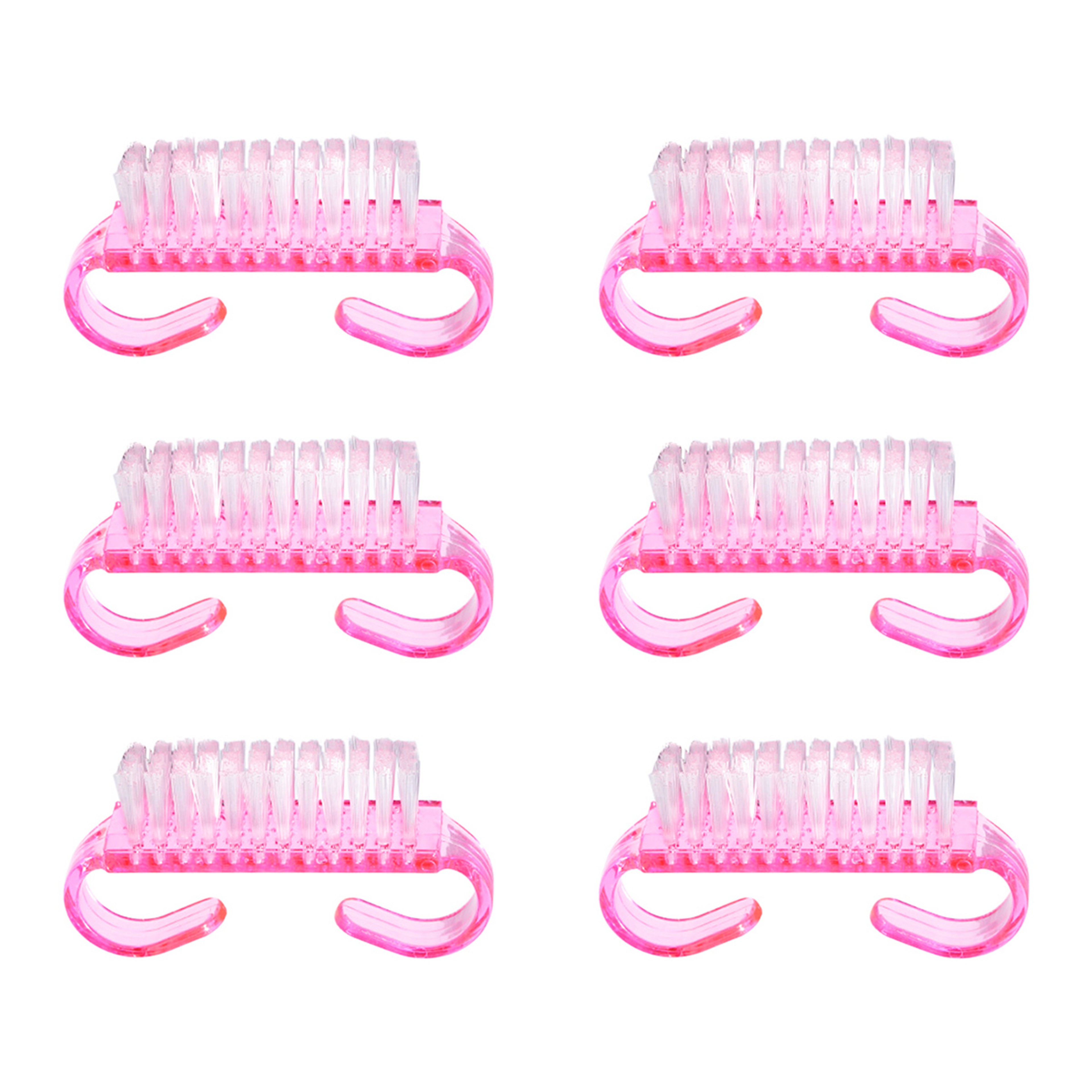 Pink Acrylic Nail Dust Brush Set For Manicure  Pedicure Cleaning 7