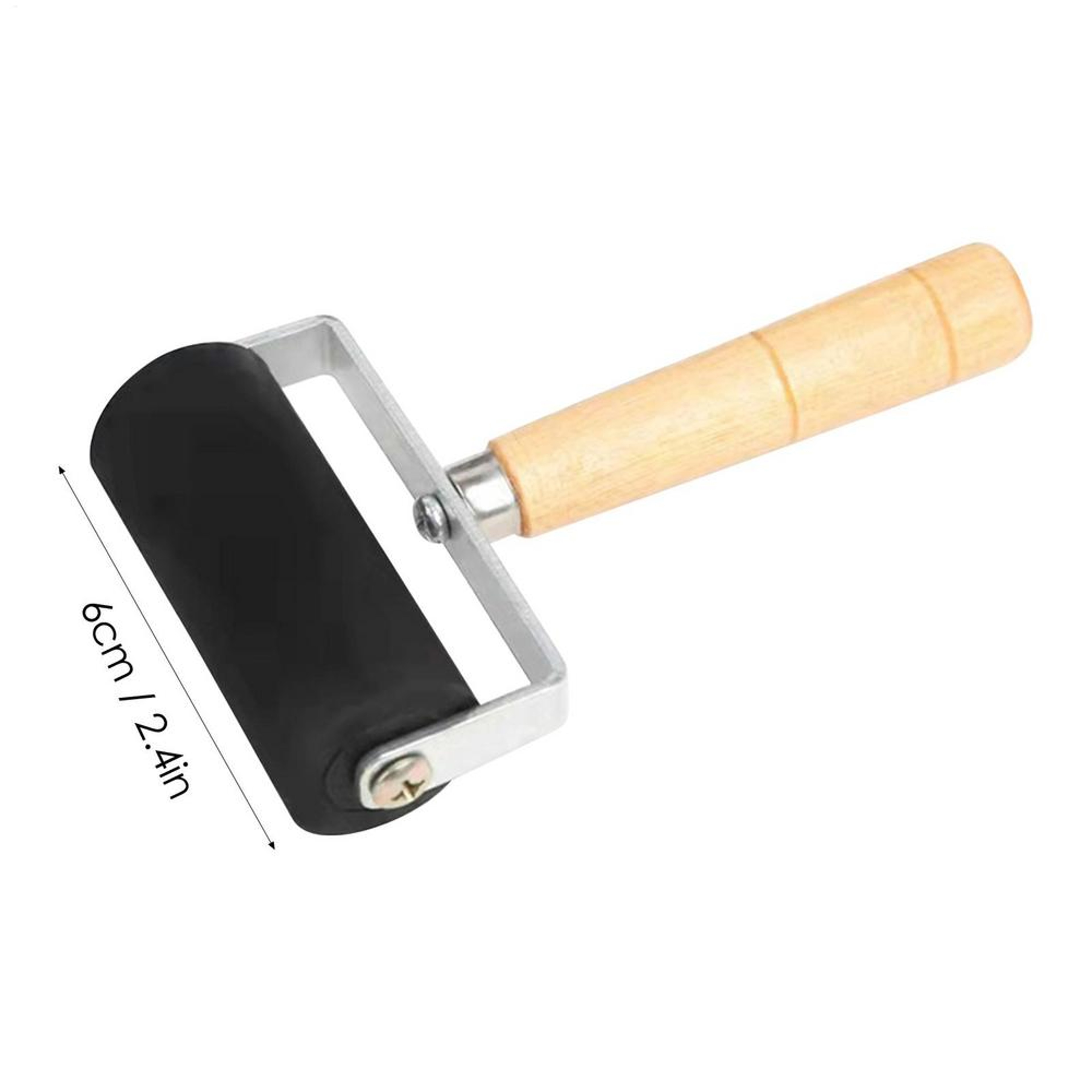 Precision Brayer Roller With Wooden Handle For Printmaking Ink Spreading  Craft Painting 7