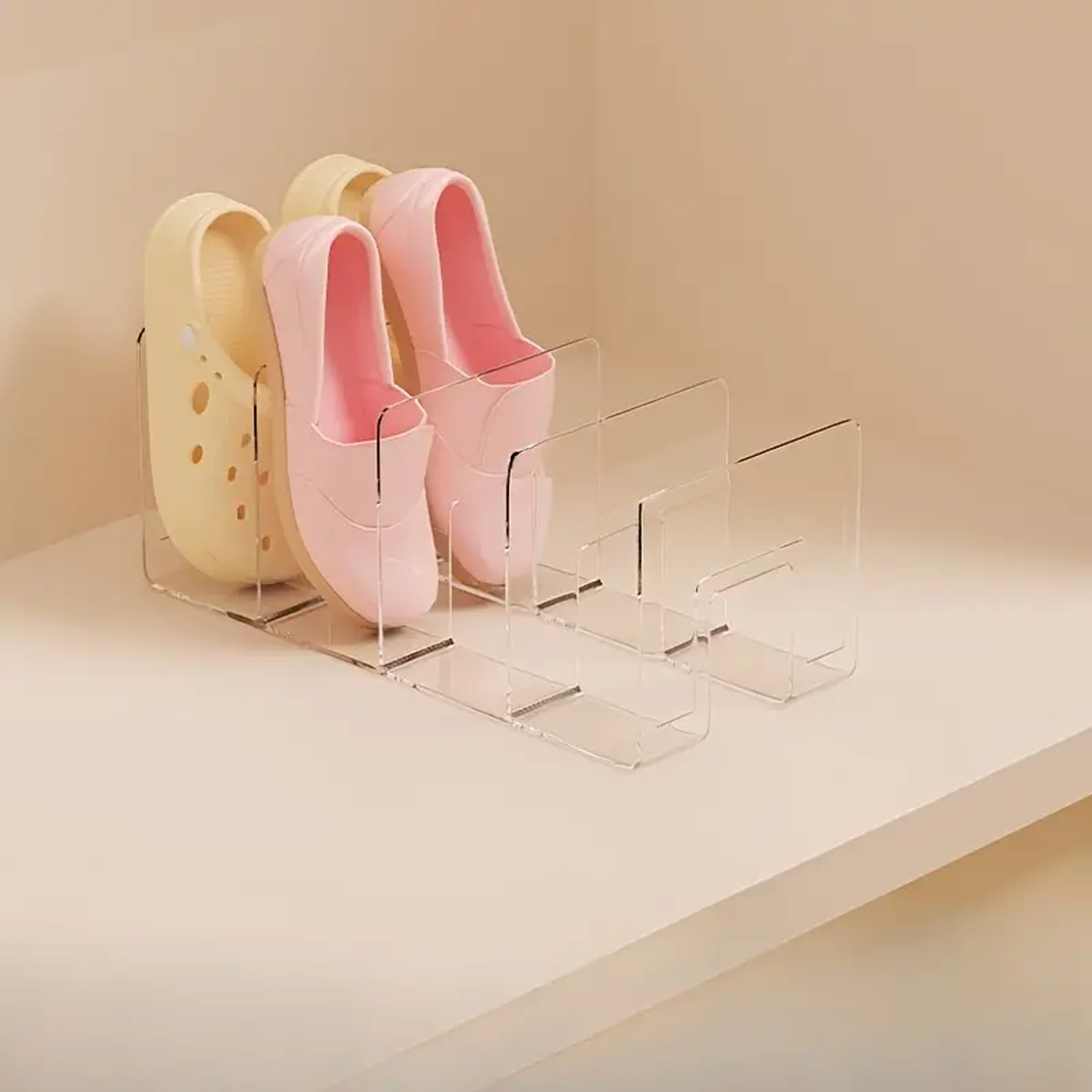 Crystal Clear Shoe Organizer Rack For Closets And Entryways 6