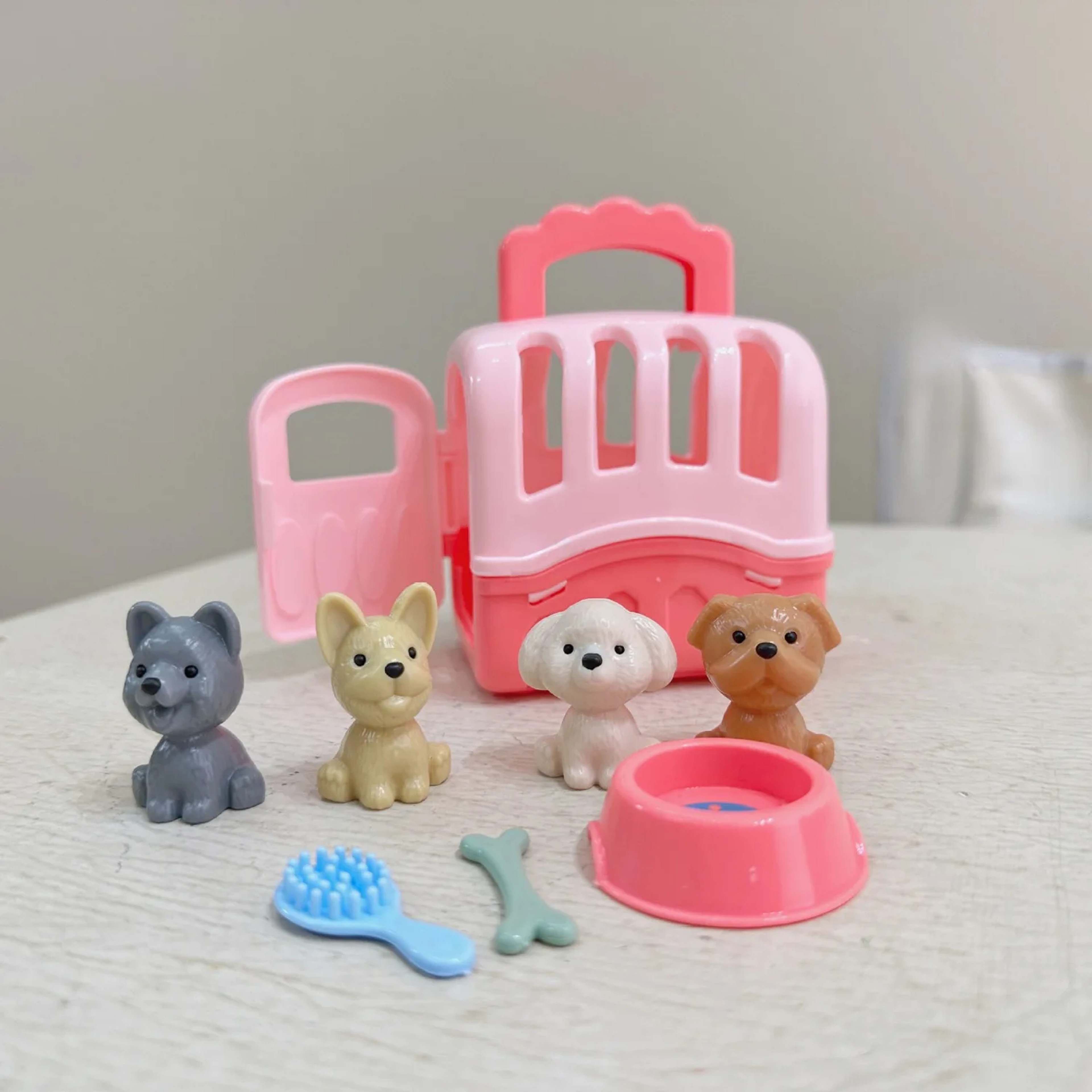 Puppy Care Vet Play Set for Kids with Carrier Cage and Grooming Accessories – view 6
