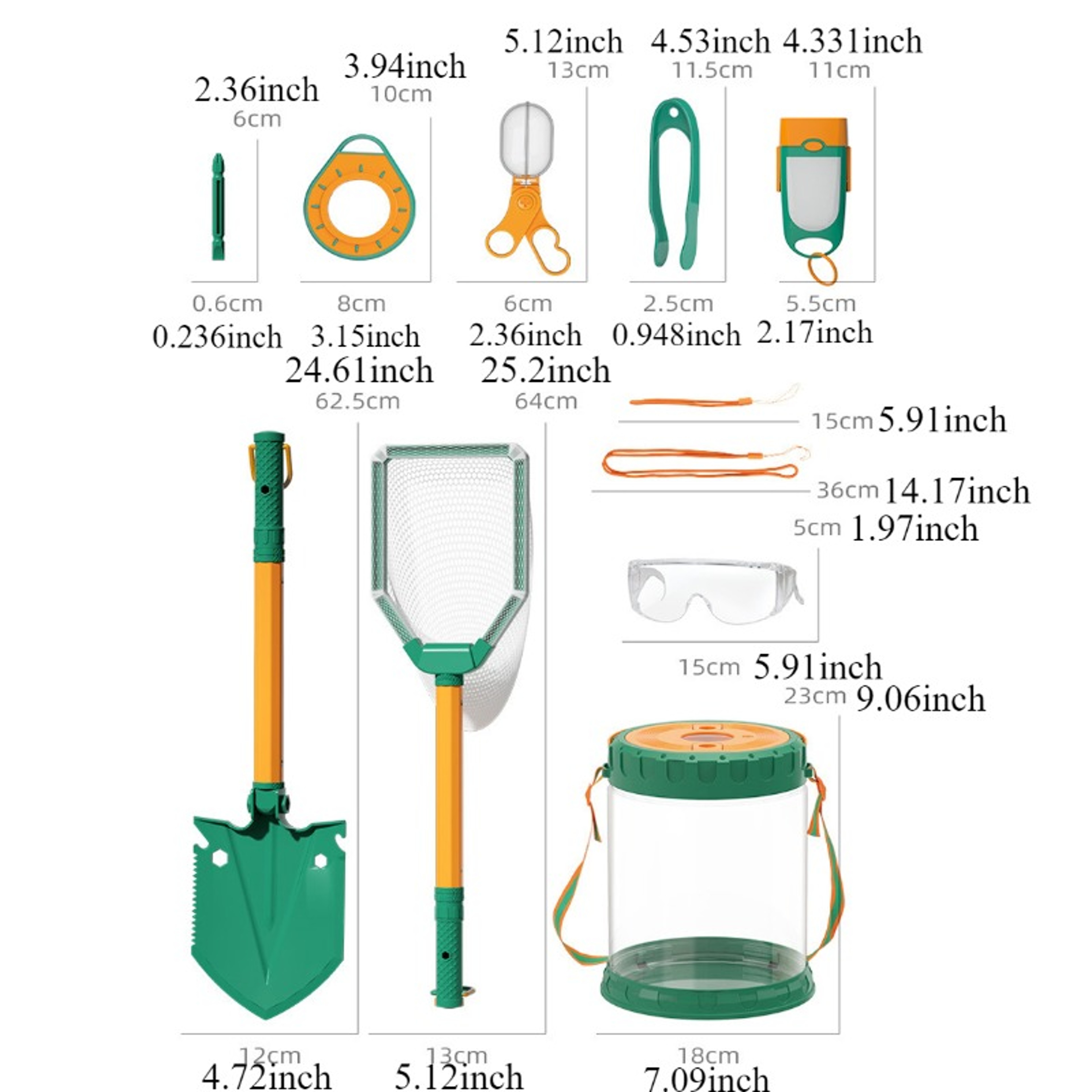 Kids Beach Adventure Kit with Crab Catcher and Shell Collecting Tools – view 6
