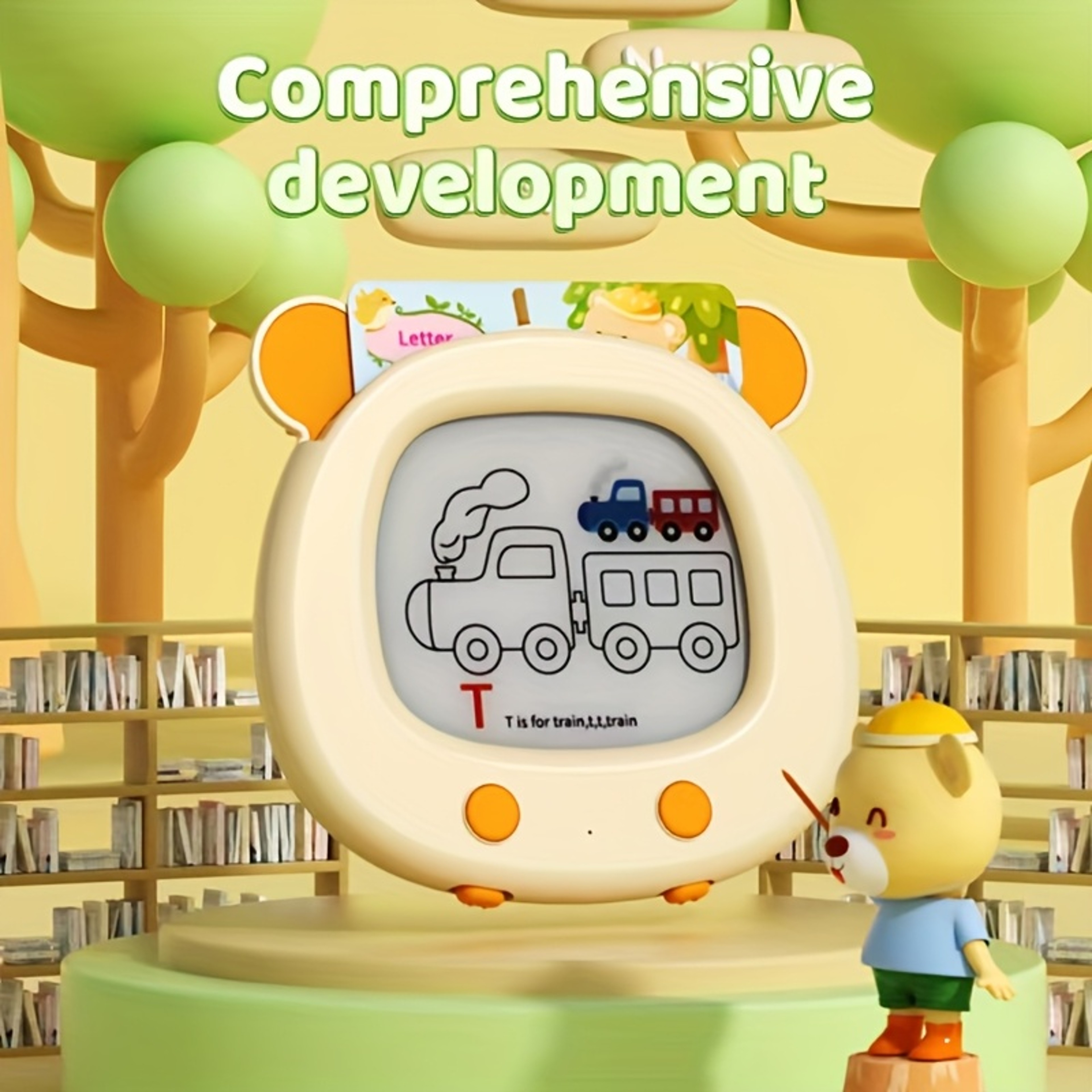 Montessori English Flash Card Learning Tablet for Toddlers – view 1