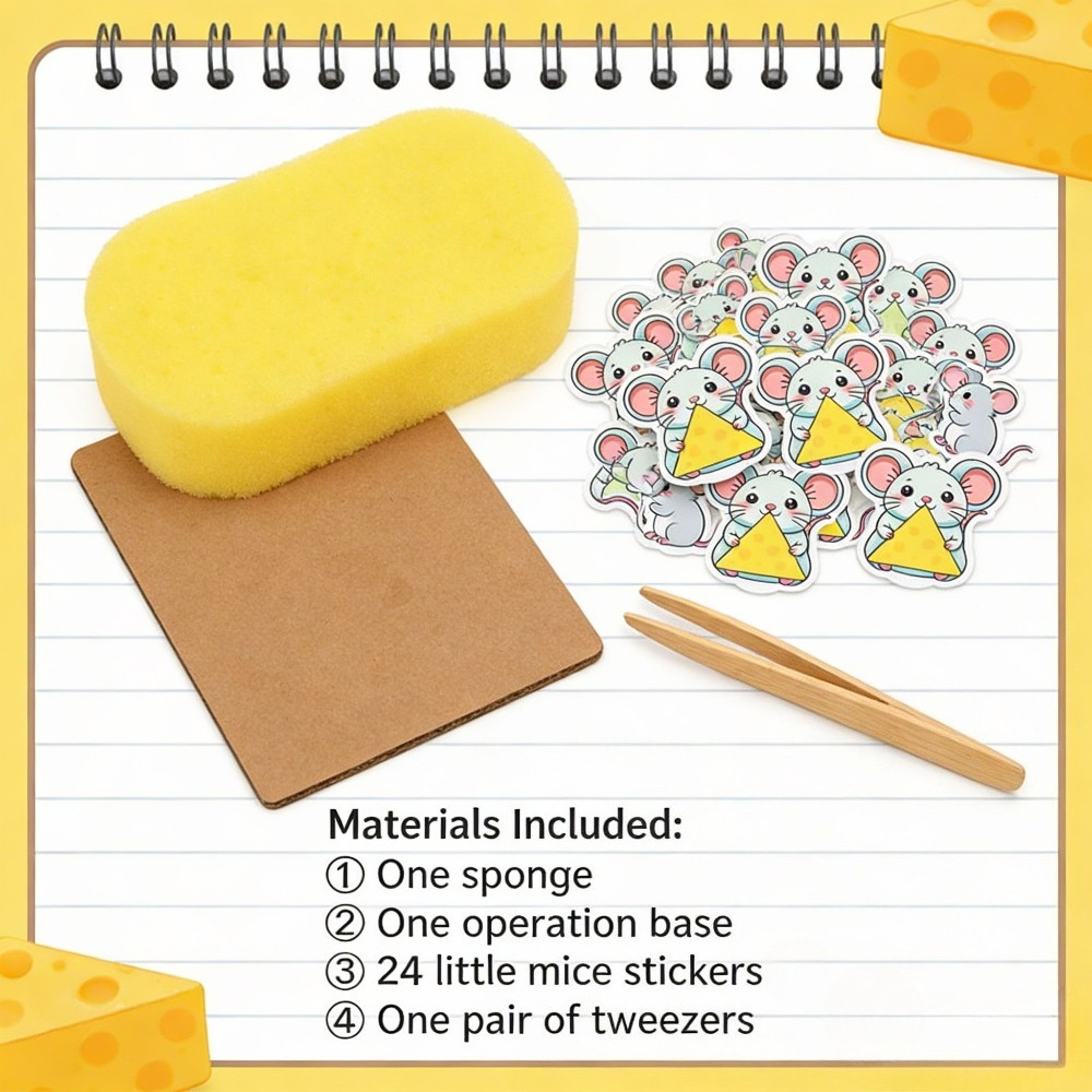 Montessori Shape Matching Game Cheese Mice Puzzle for Toddlers and Family Learning Fun – view 2