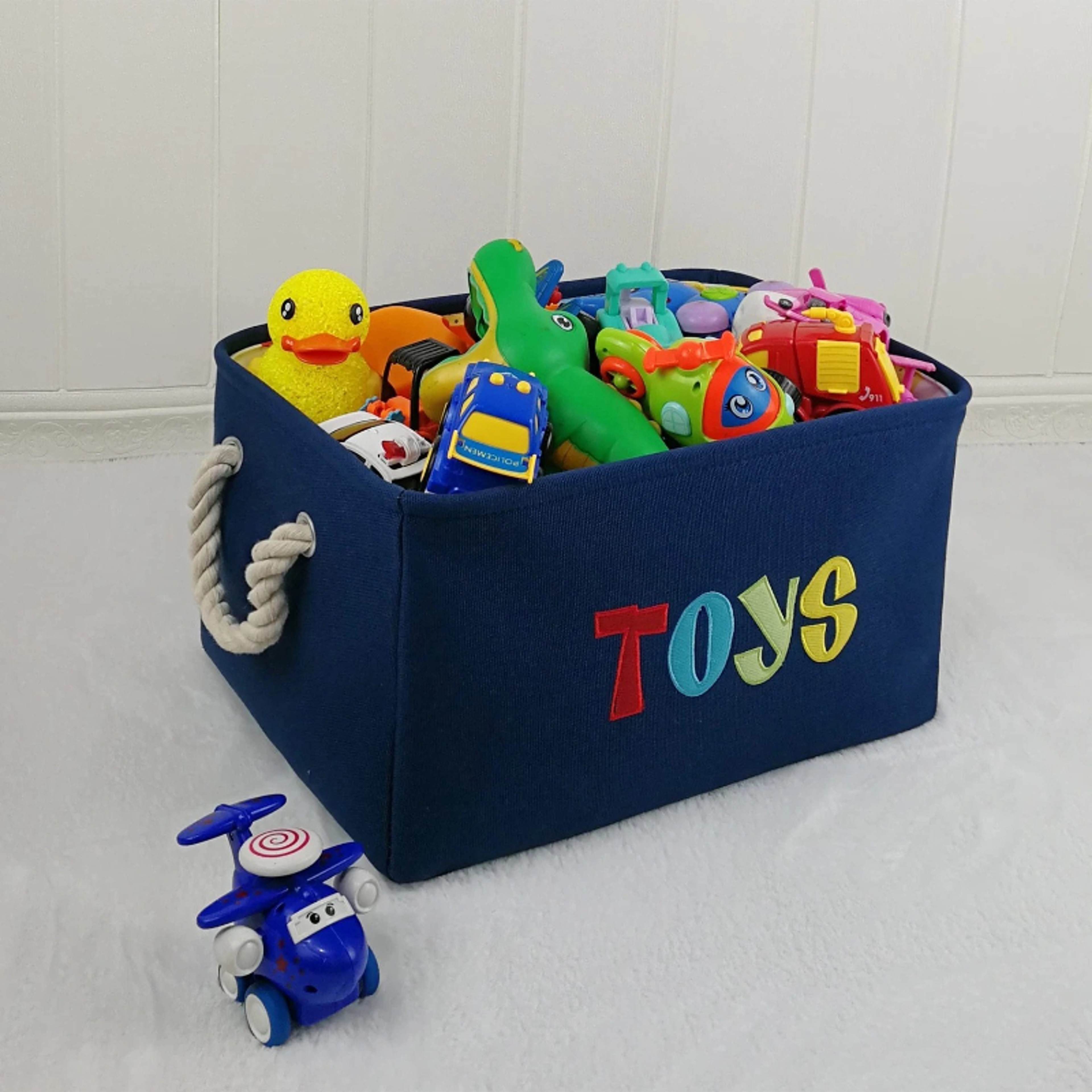 Foldable Storage Basket For Kids Toys Laundry  Nursery Organization 3