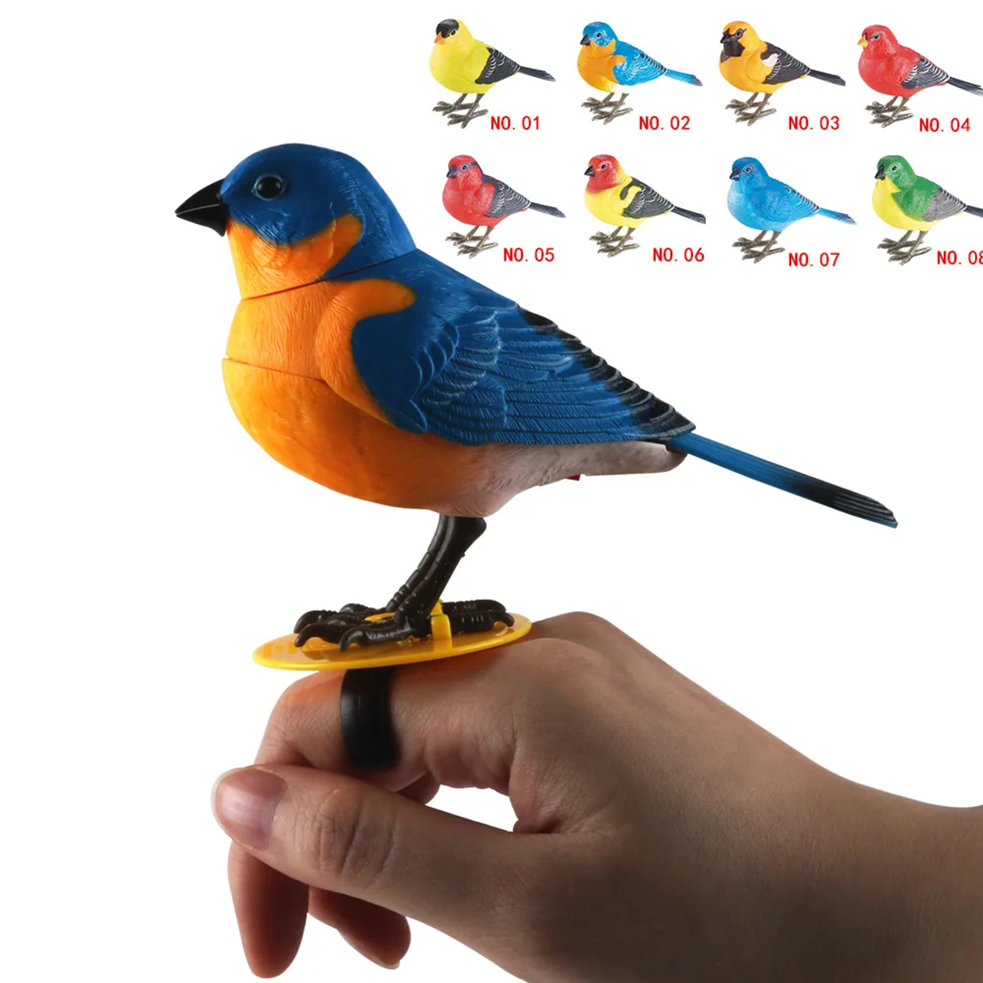 Interactive Singing Bird Toy with Motion Sensor & Realistic Chirping Sounds – view 8