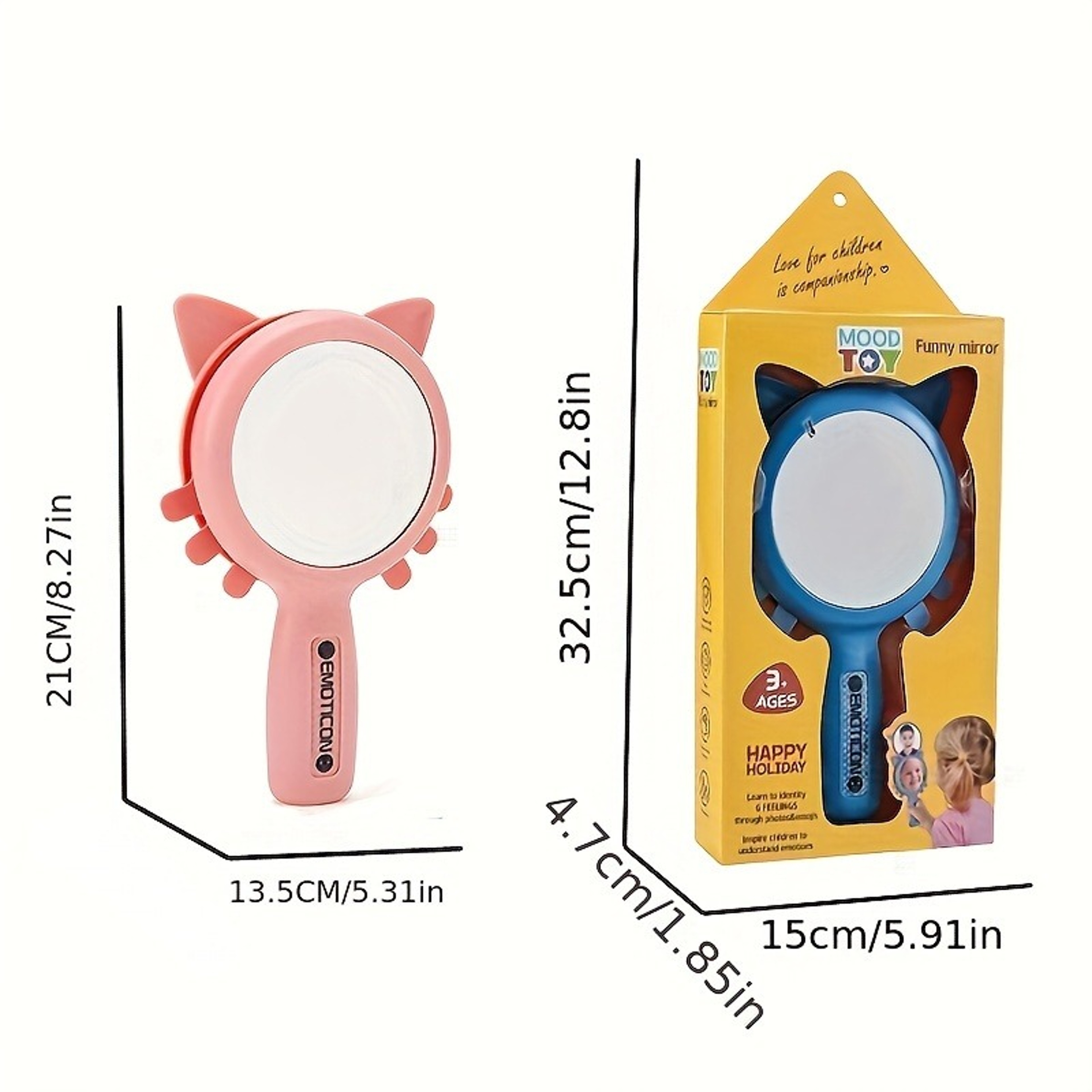 Montessori Emotion Mirror Matching Game for Kids with Expression Cards – view 2