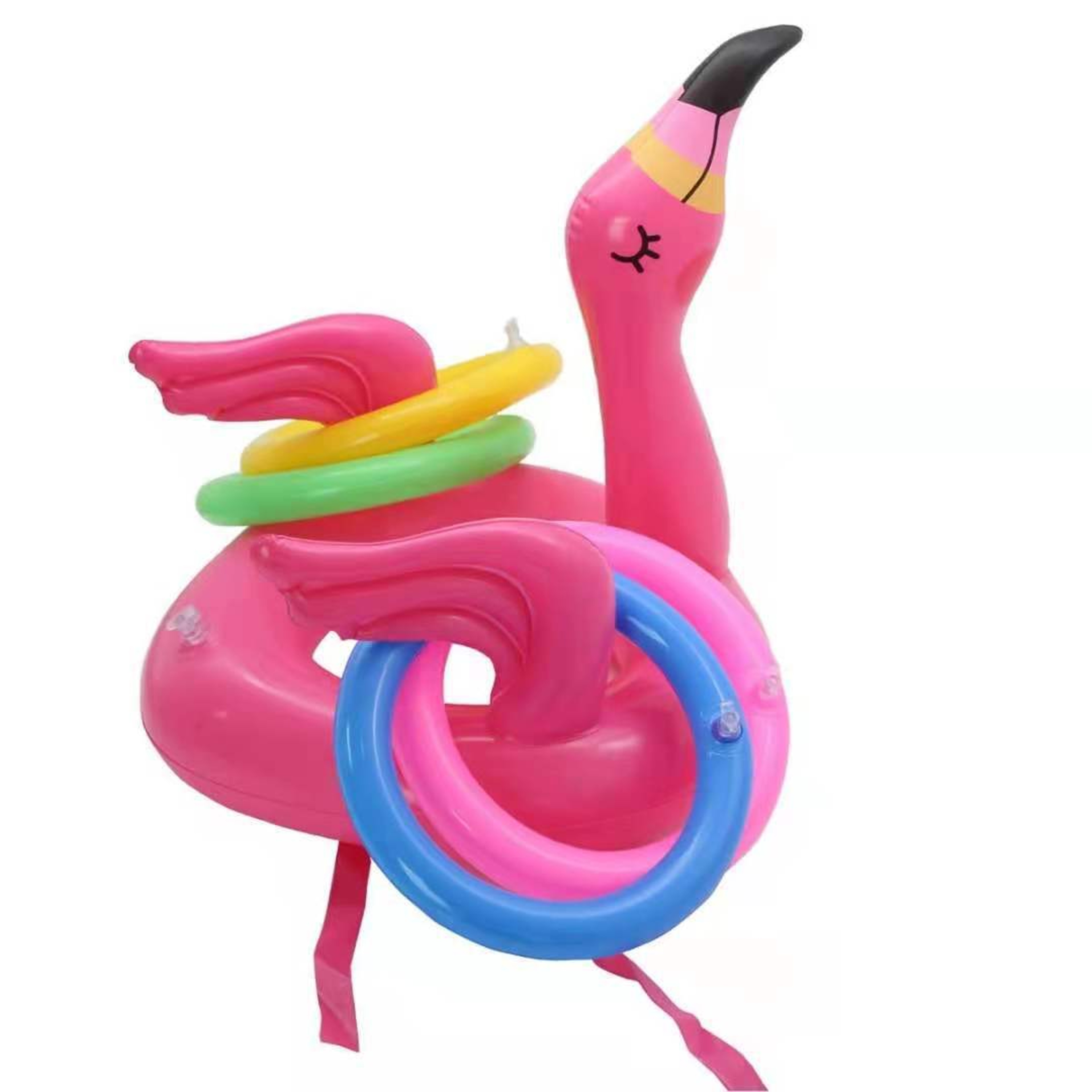 Flamingo Ring Toss Pool Game Set For Kids And Family Parties 6