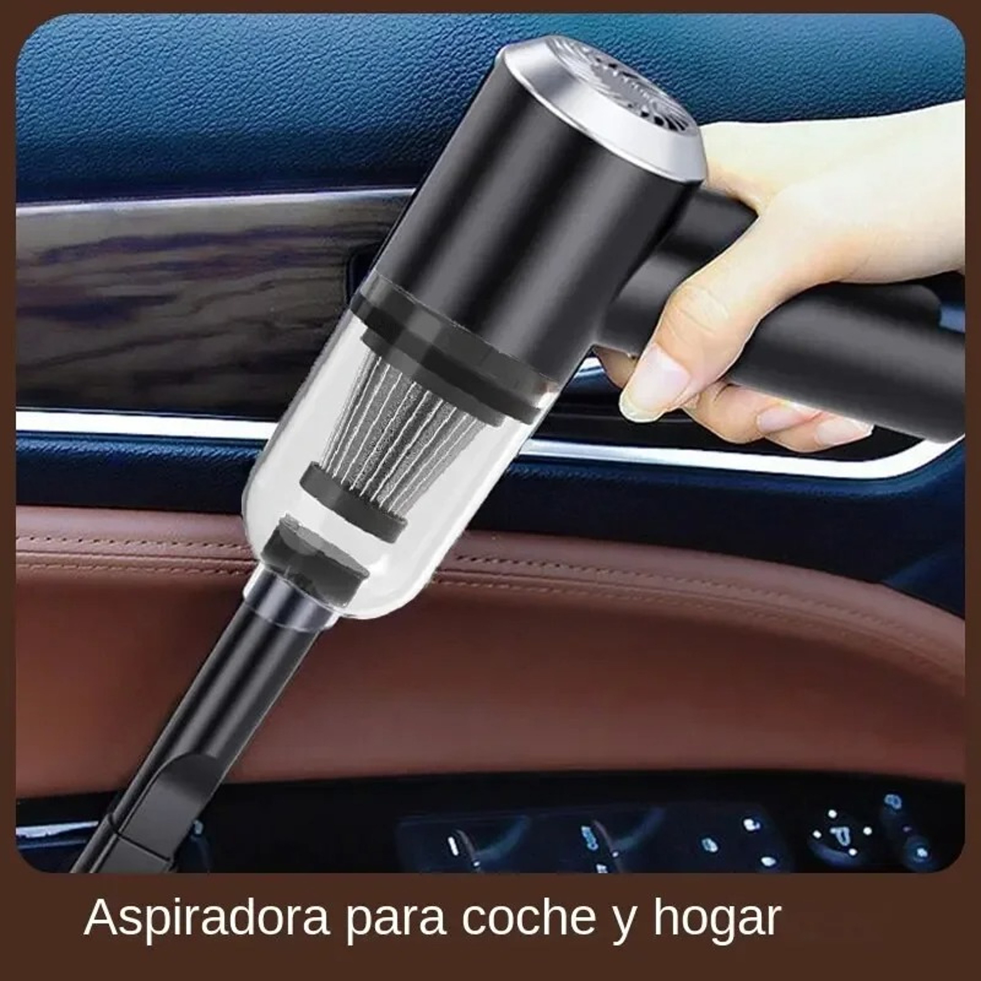 TurboClean Pro Portable Car Vacuum Cleaner With Suction  USB Rechargeable Design 1