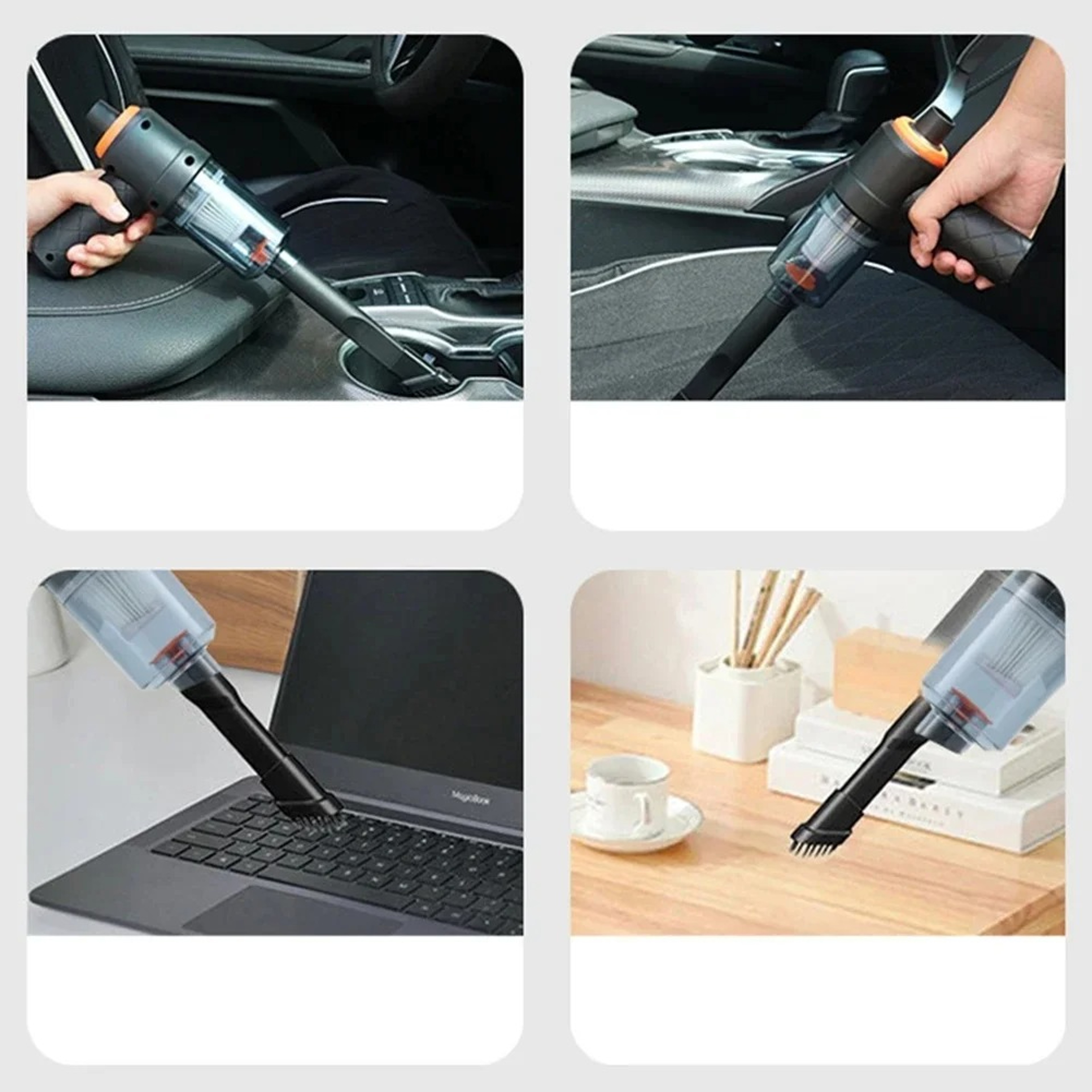 TurboClean Pro Cordless Car Vacuum Cleaner With High Power Suction 5