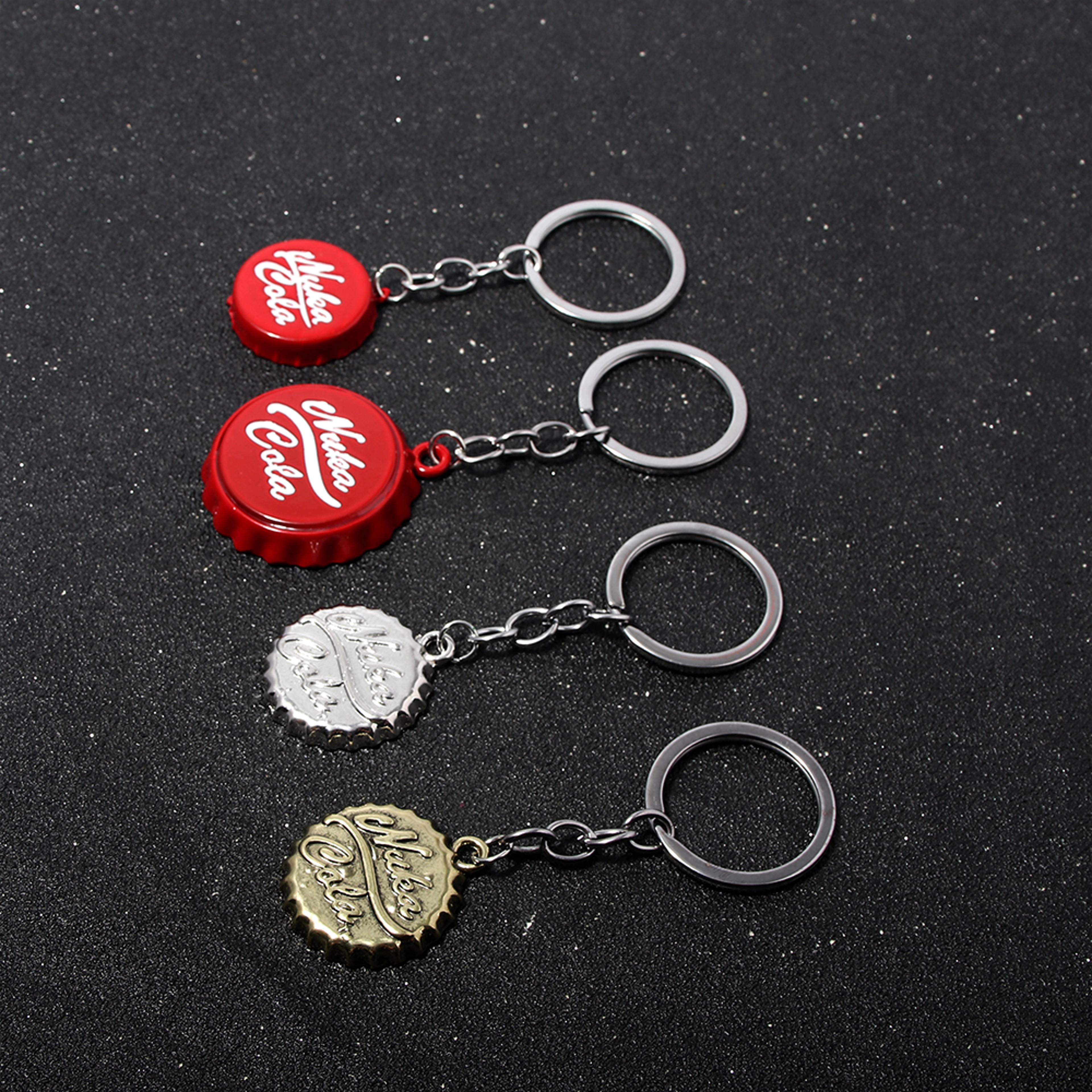 Vintage Soda Cap Bottle Opener Keychain for Bags, Backpacks & Everyday Carry – view 2
