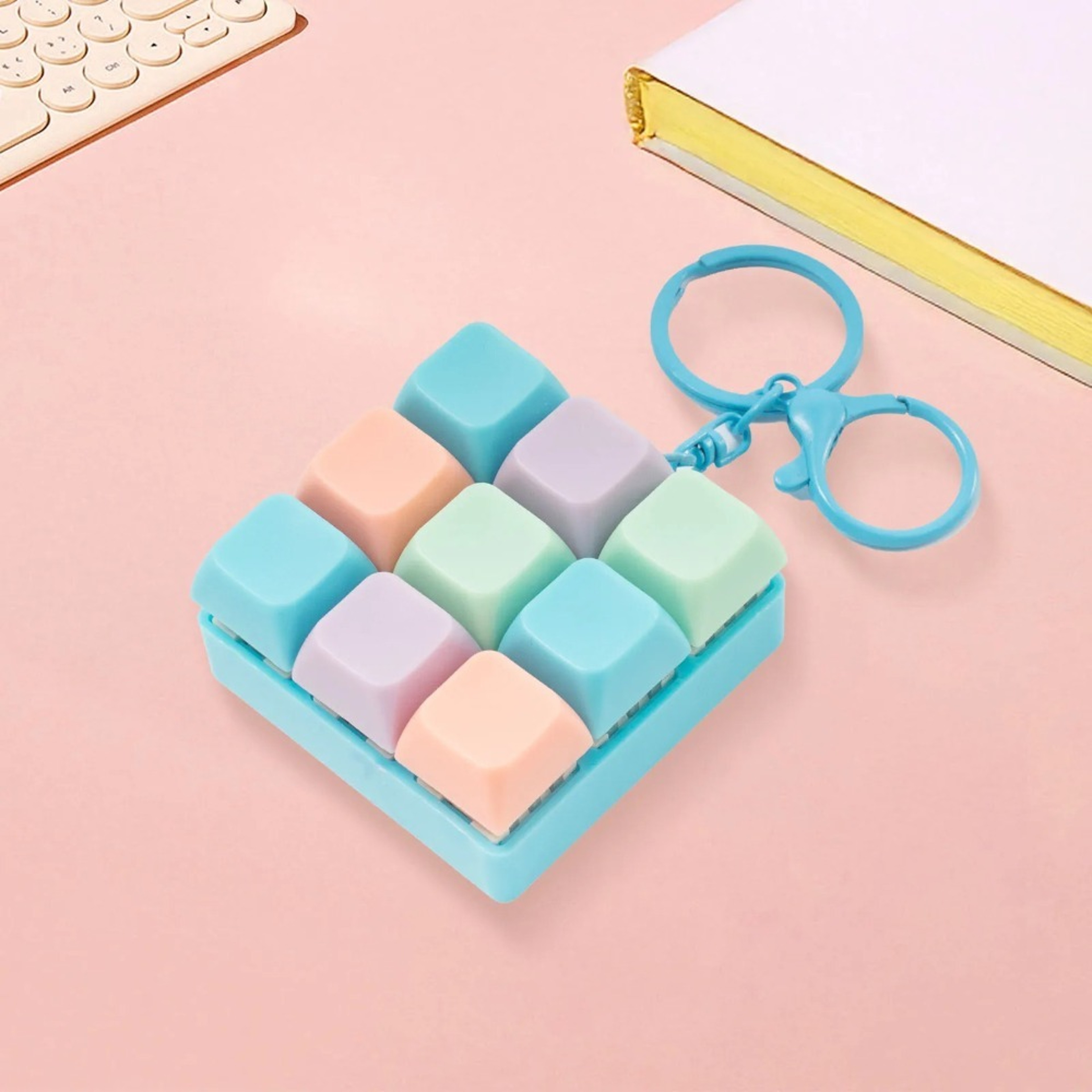 Key Fidget Keyboard Toy Keychain for Stress Relief and Focus – view 2
