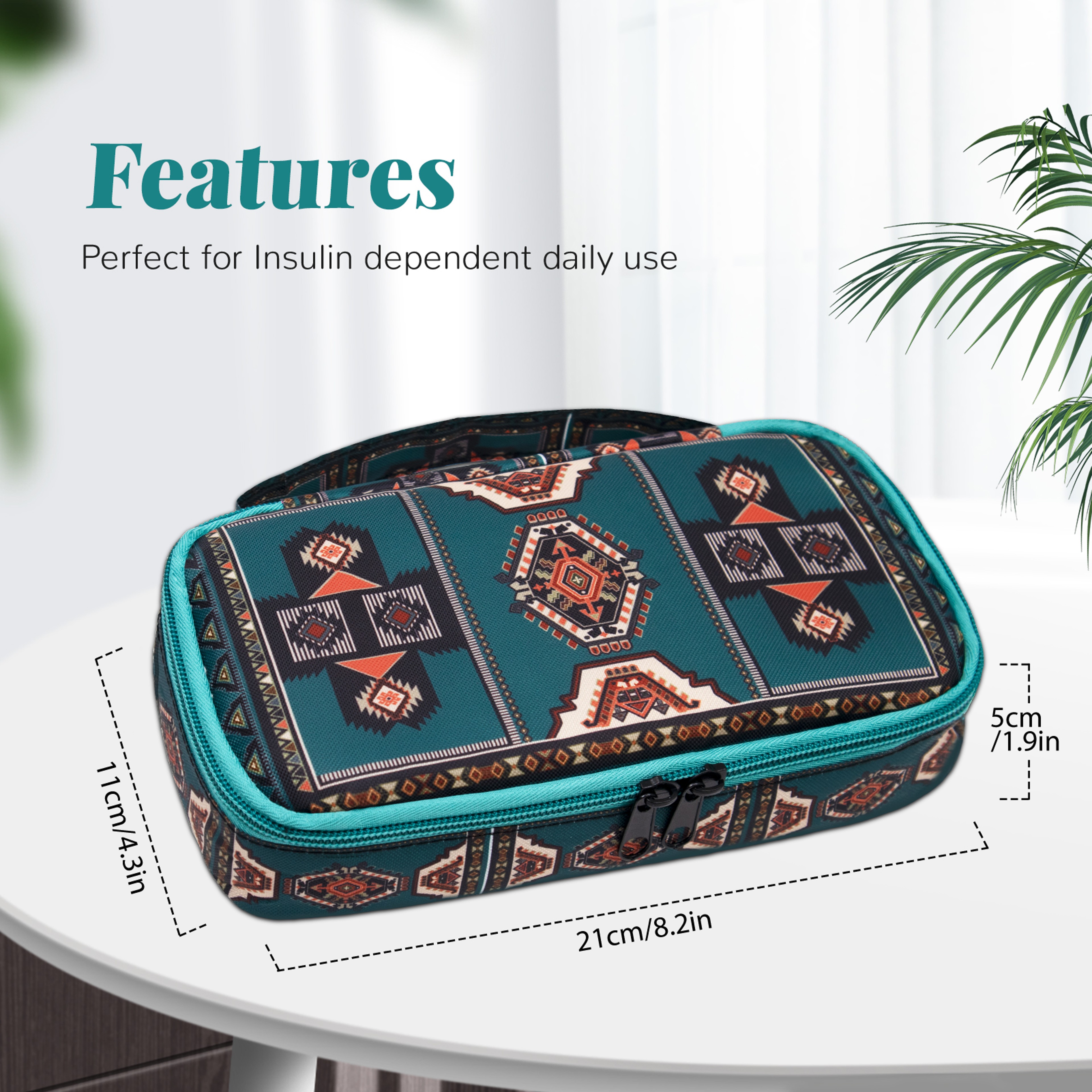Boho Portable Insulin Cooler Travel Case For Medication Storage And Outdoor Adventures 1
