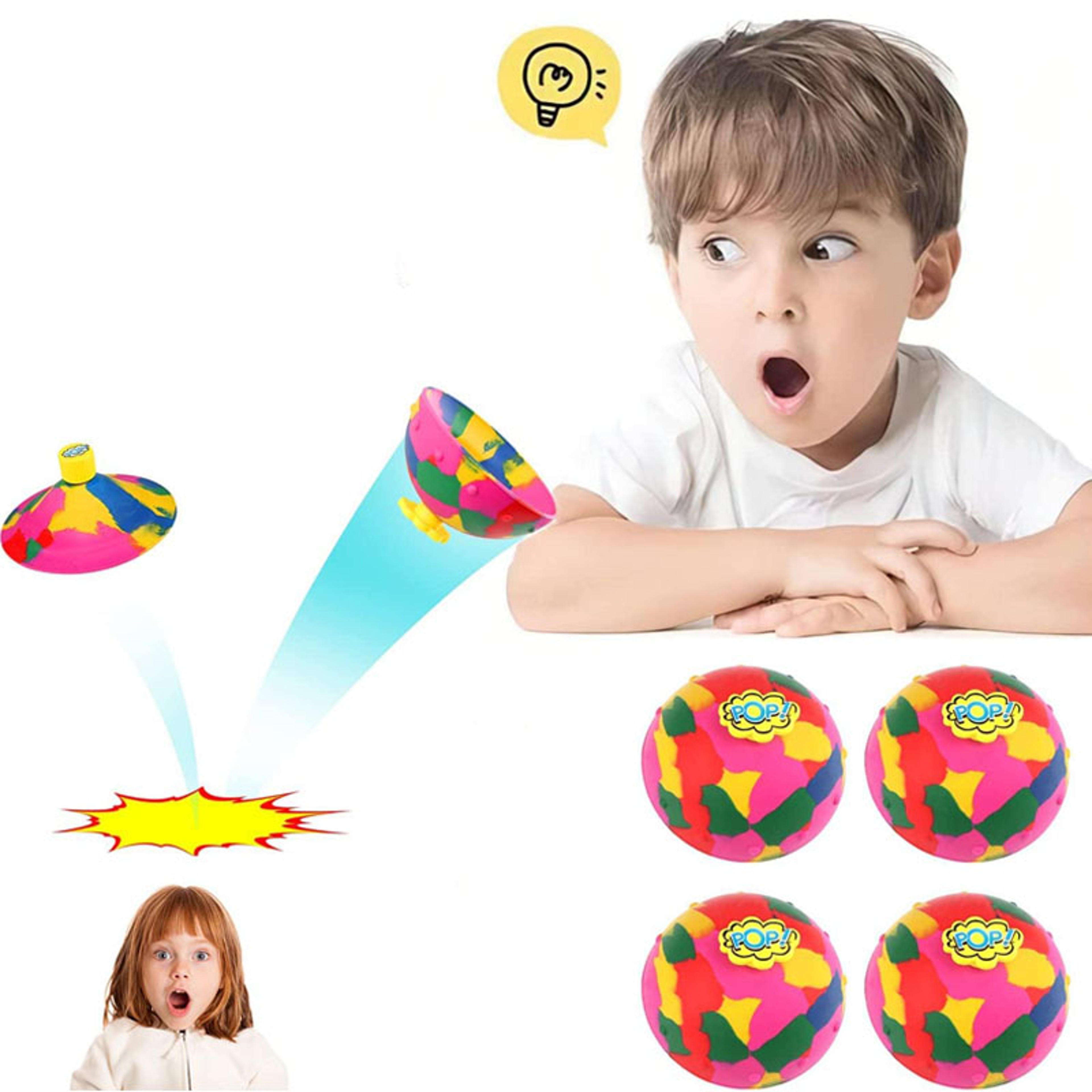 Camo Spin Bounce Bowl Toy for Kids Outdoor Play – view 5