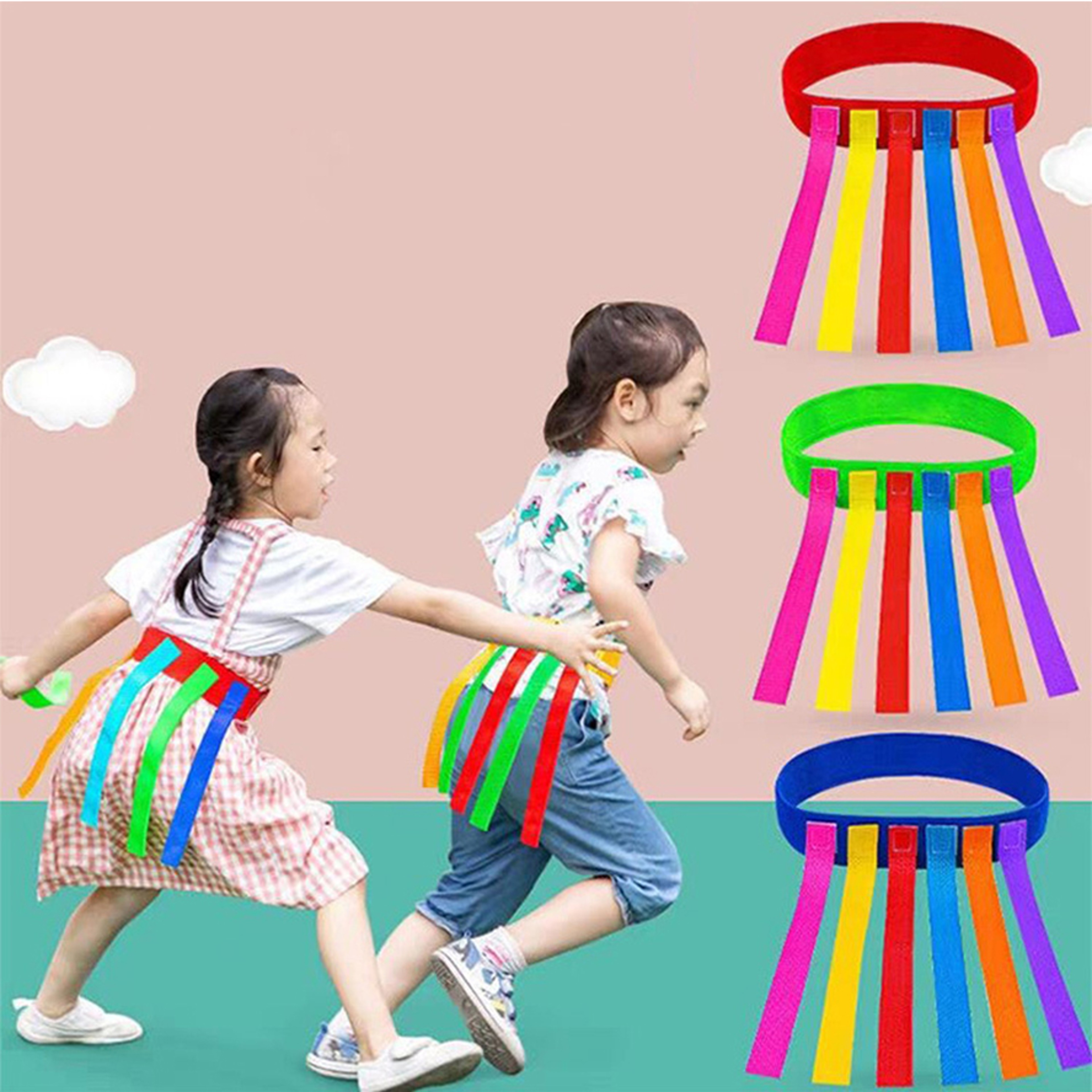 Kids Tail Chase Game Set Outdoor Team Building Sport Toy For Children  Family Fun 0