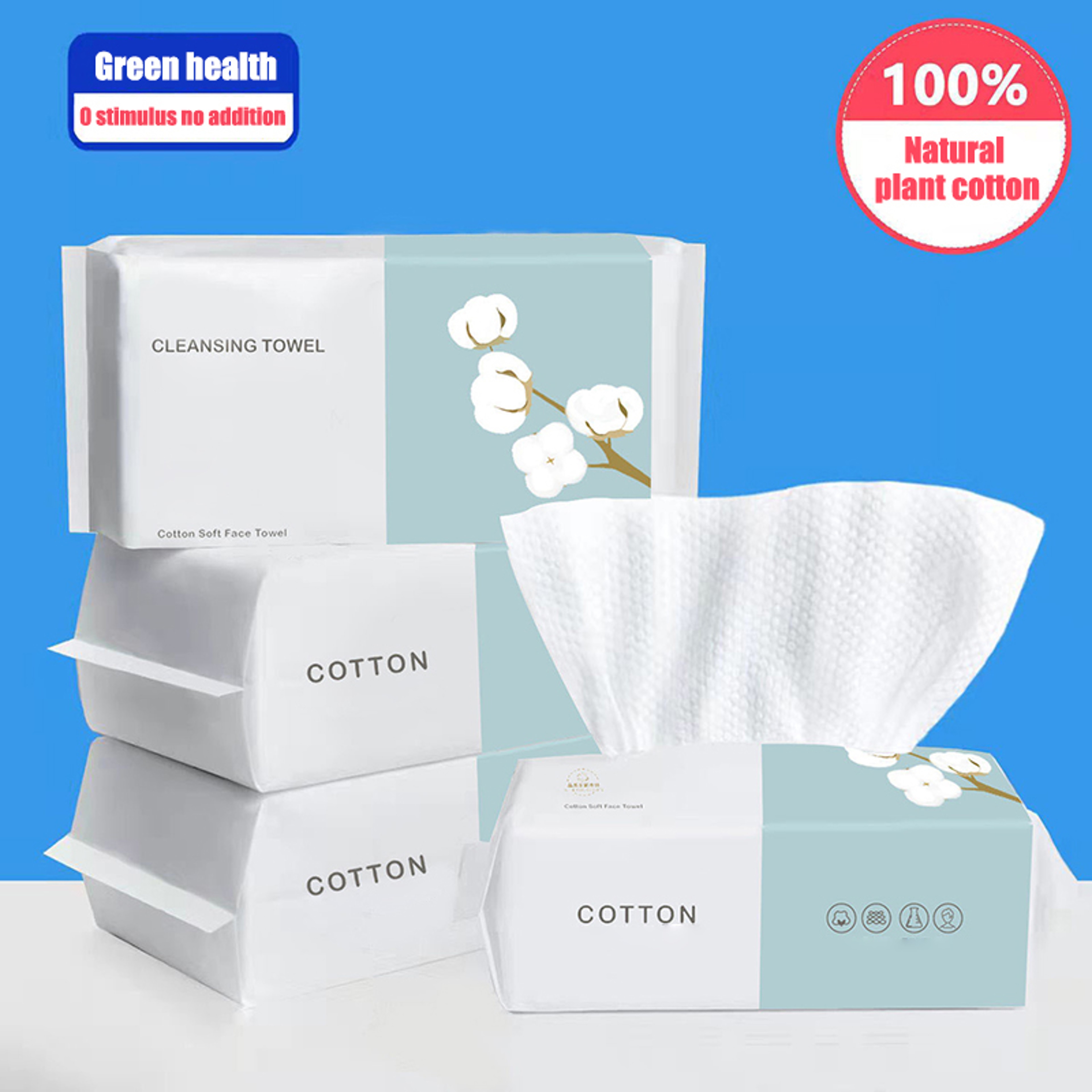 SoftGlow Disposable Face Towels Pack Travel Makeup Remover  Facial Cleansing Towels 6