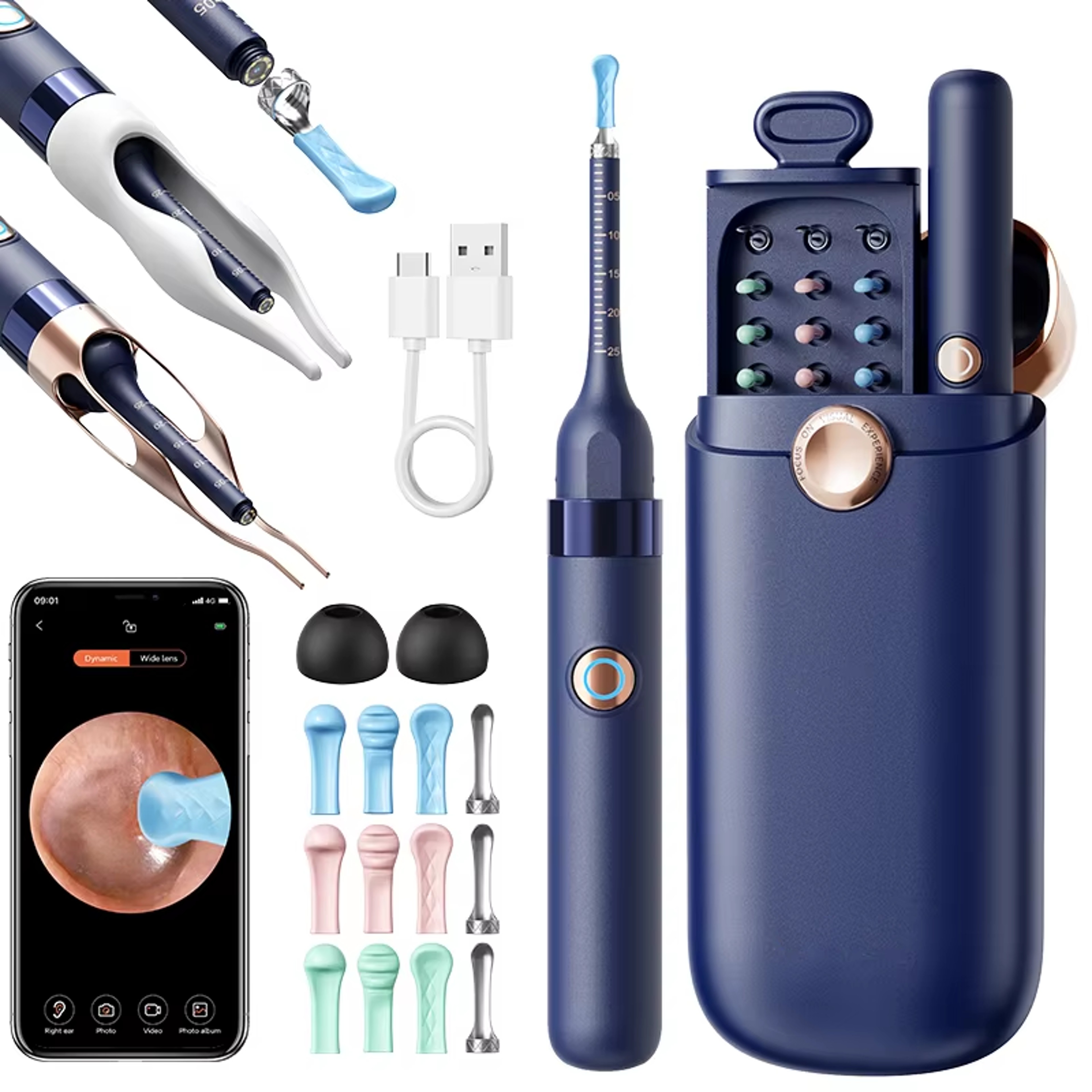 ClearView HD Smart Ear Wax Cleaner Camera For Safe Wireless Ear Cleaning 6