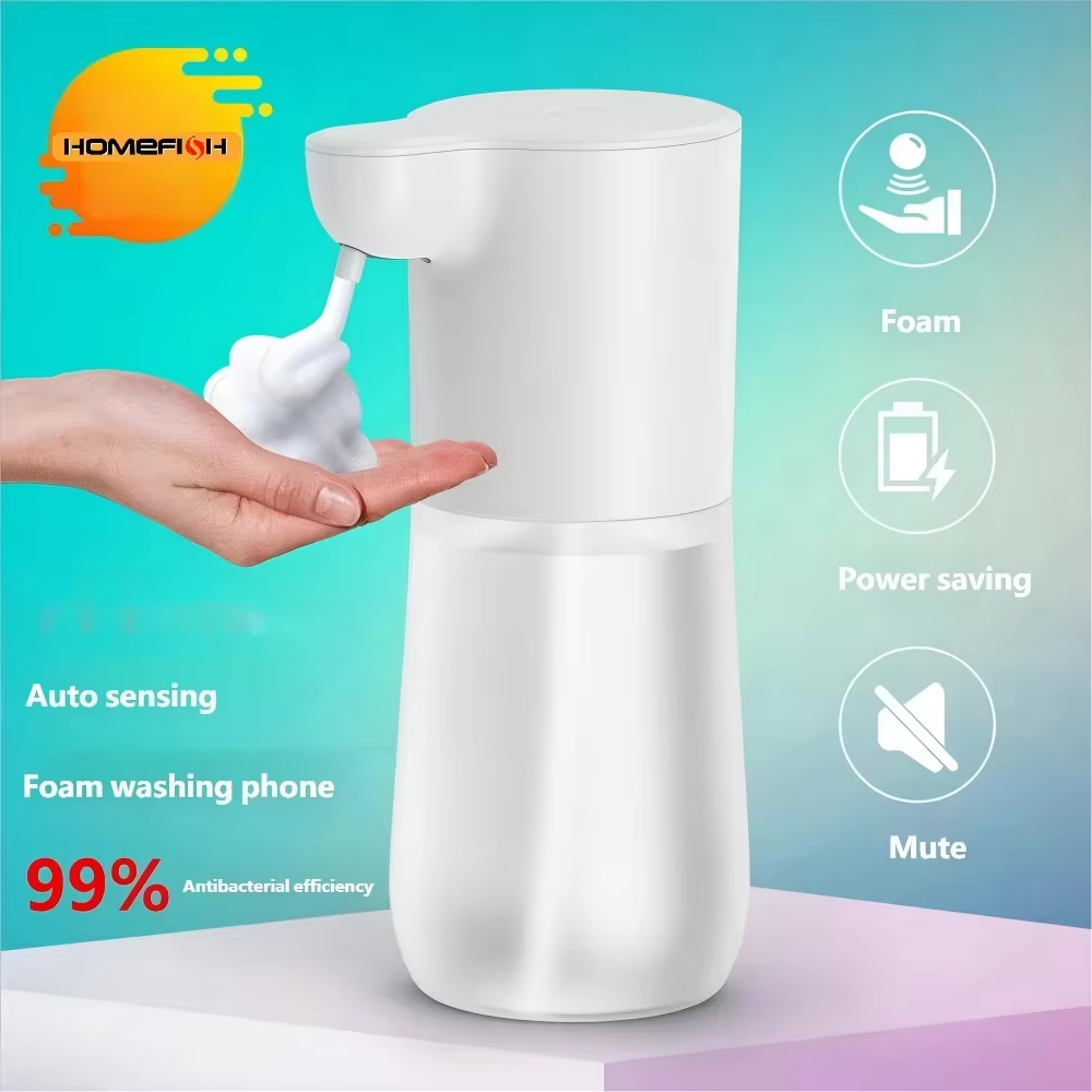 SmartFoam Touchless Soap Dispenser USB Rechargeable Automatic Soap Dispenser – view 7