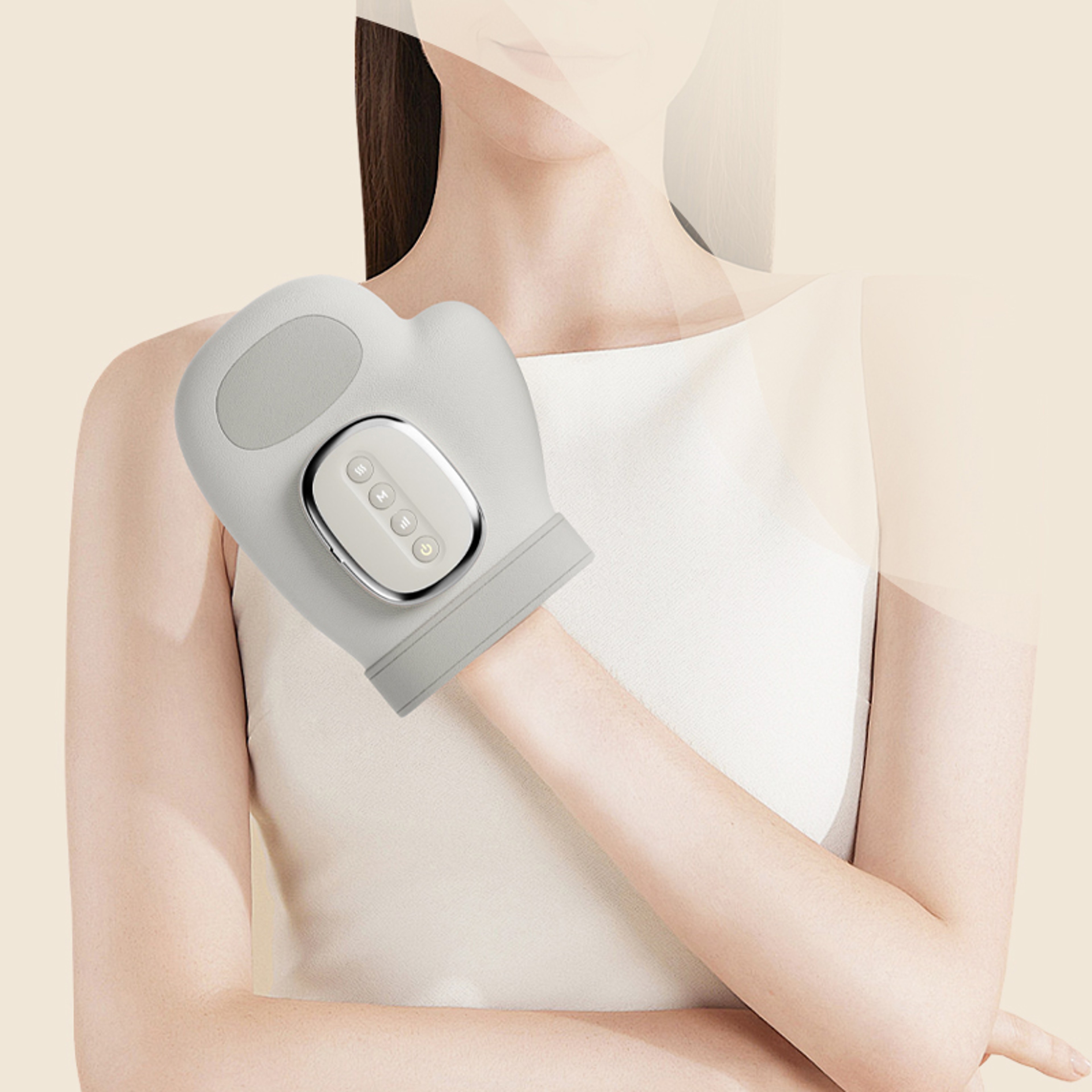 Air Compression Hand Massager with Heat & Vibration for Finger, Palm and Wrist Relief – view 2