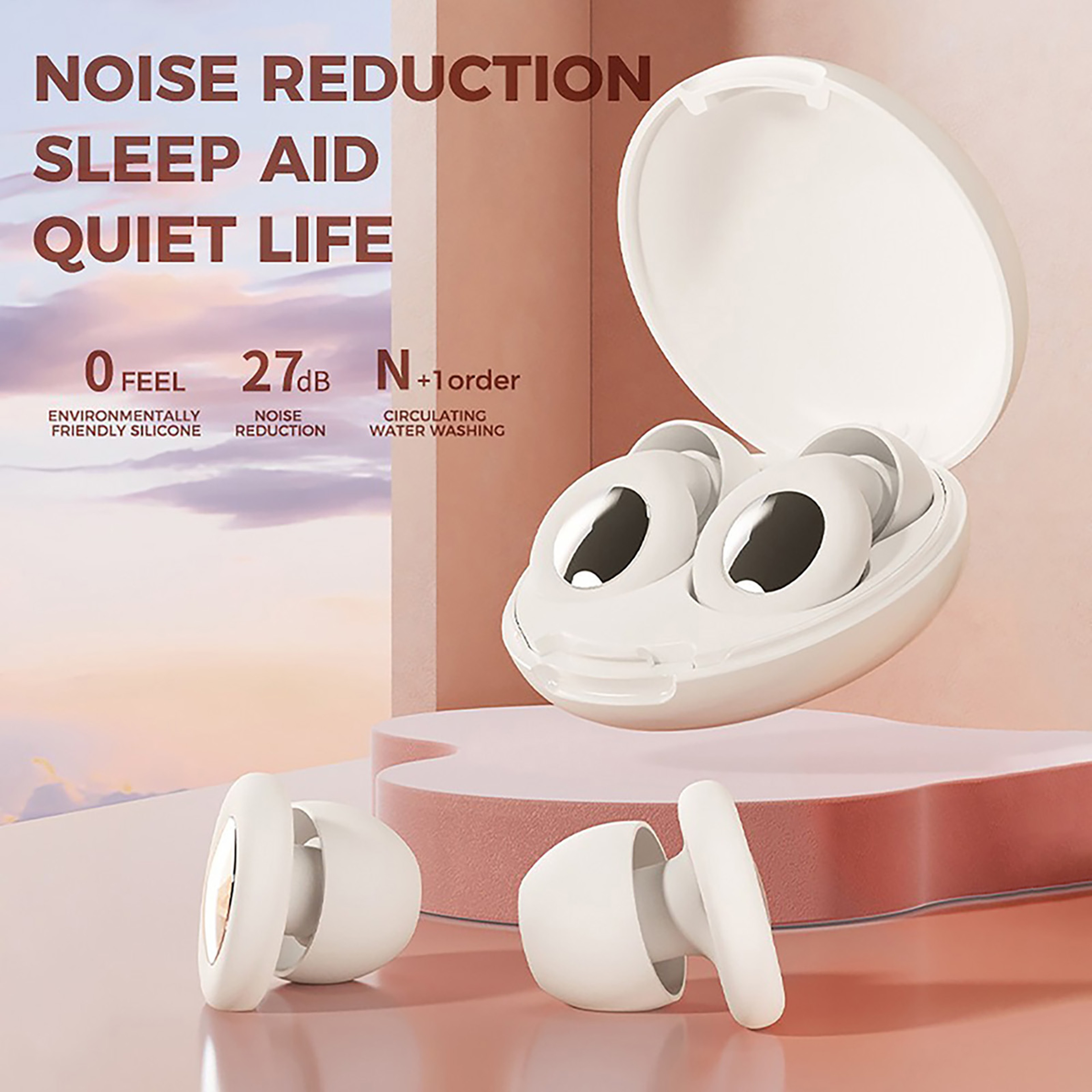 SilentComfort Sleep Ear Plugs for Noise Reduction and Reusable Hearing Protection – view 3