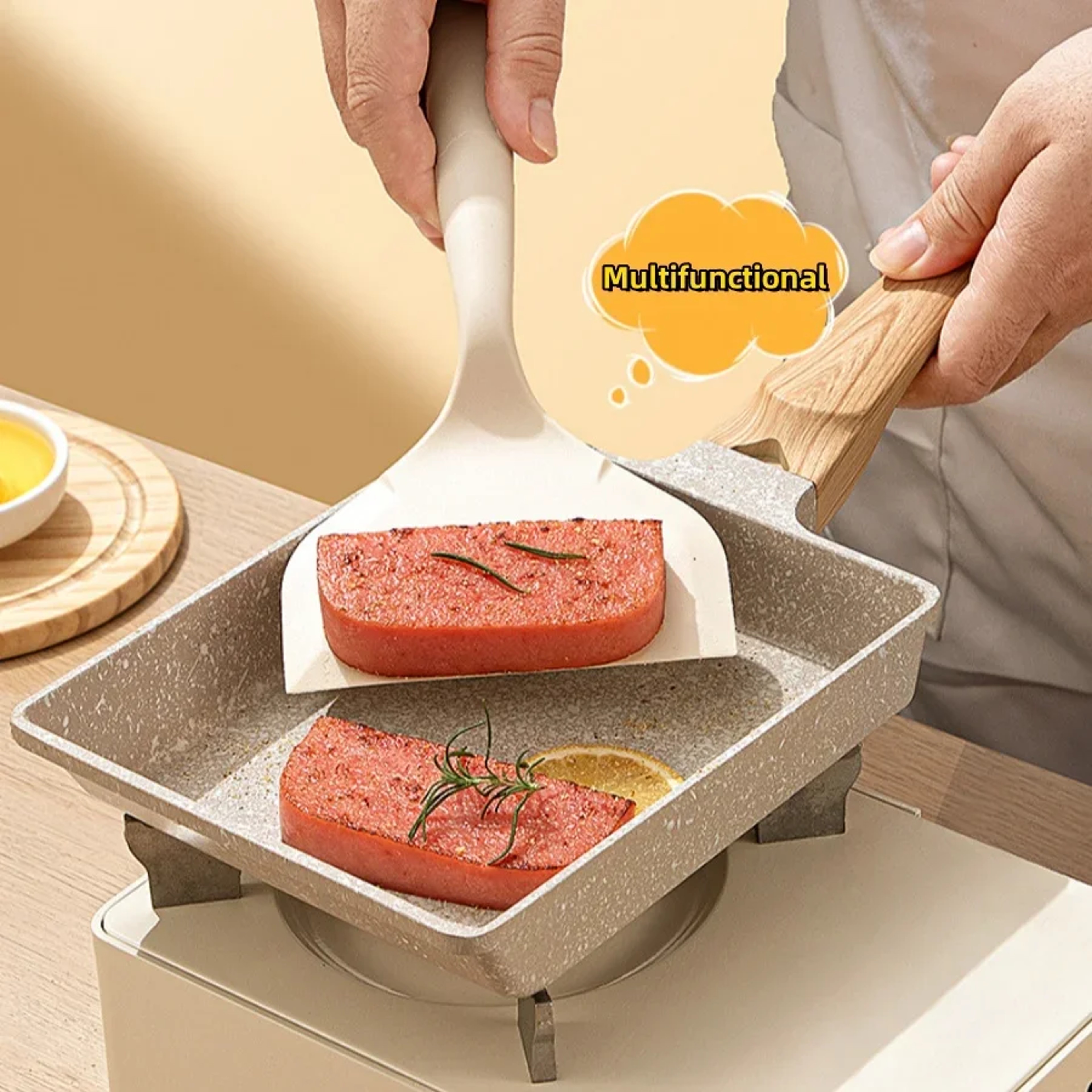 FlexEdge Heat Resistant Silicone Spatula For Nonstick Pans Baking And Everyday Cooking 1