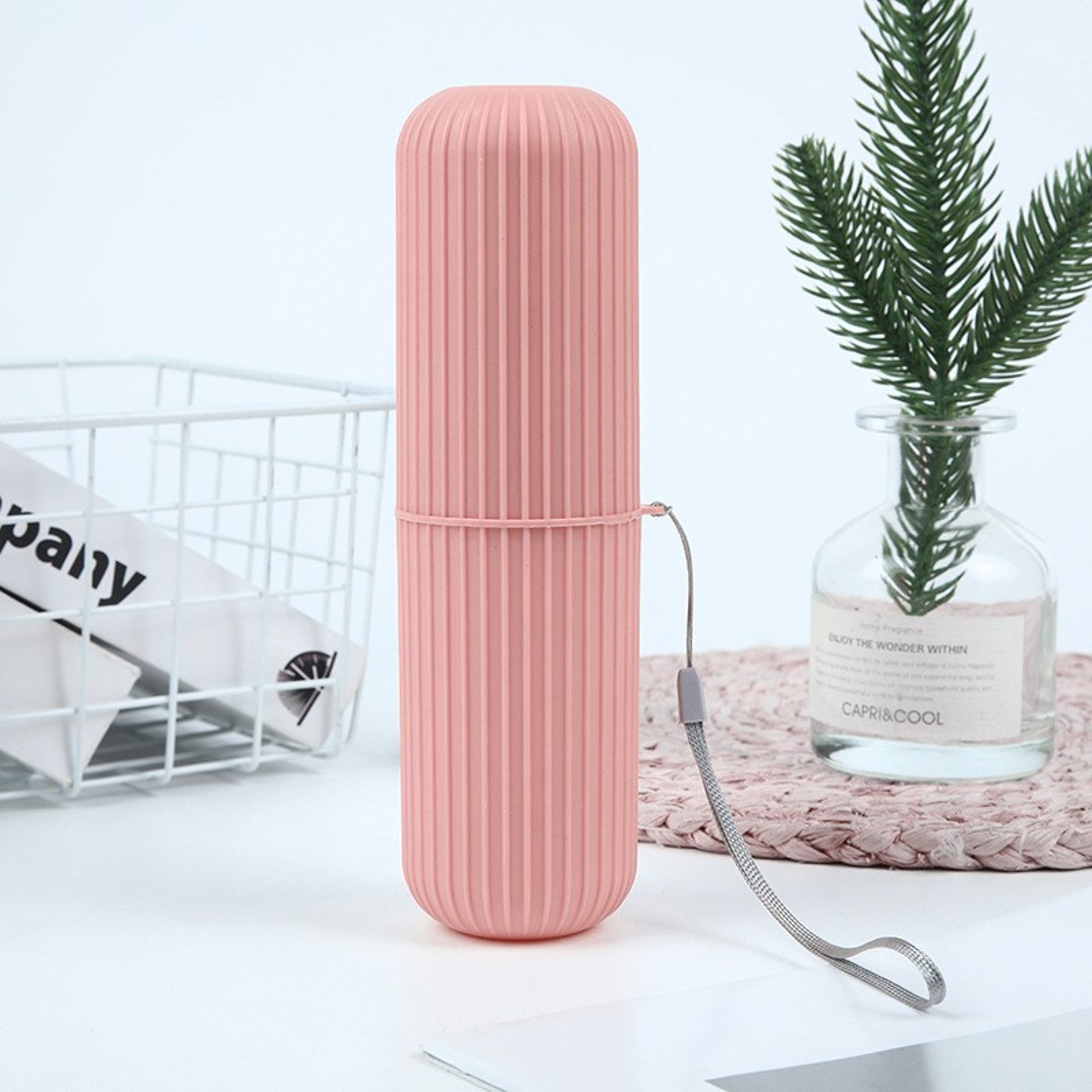 Portable Travel Toothbrush Holder Cup With Toothpaste Storage For Home Gym  Travel 5