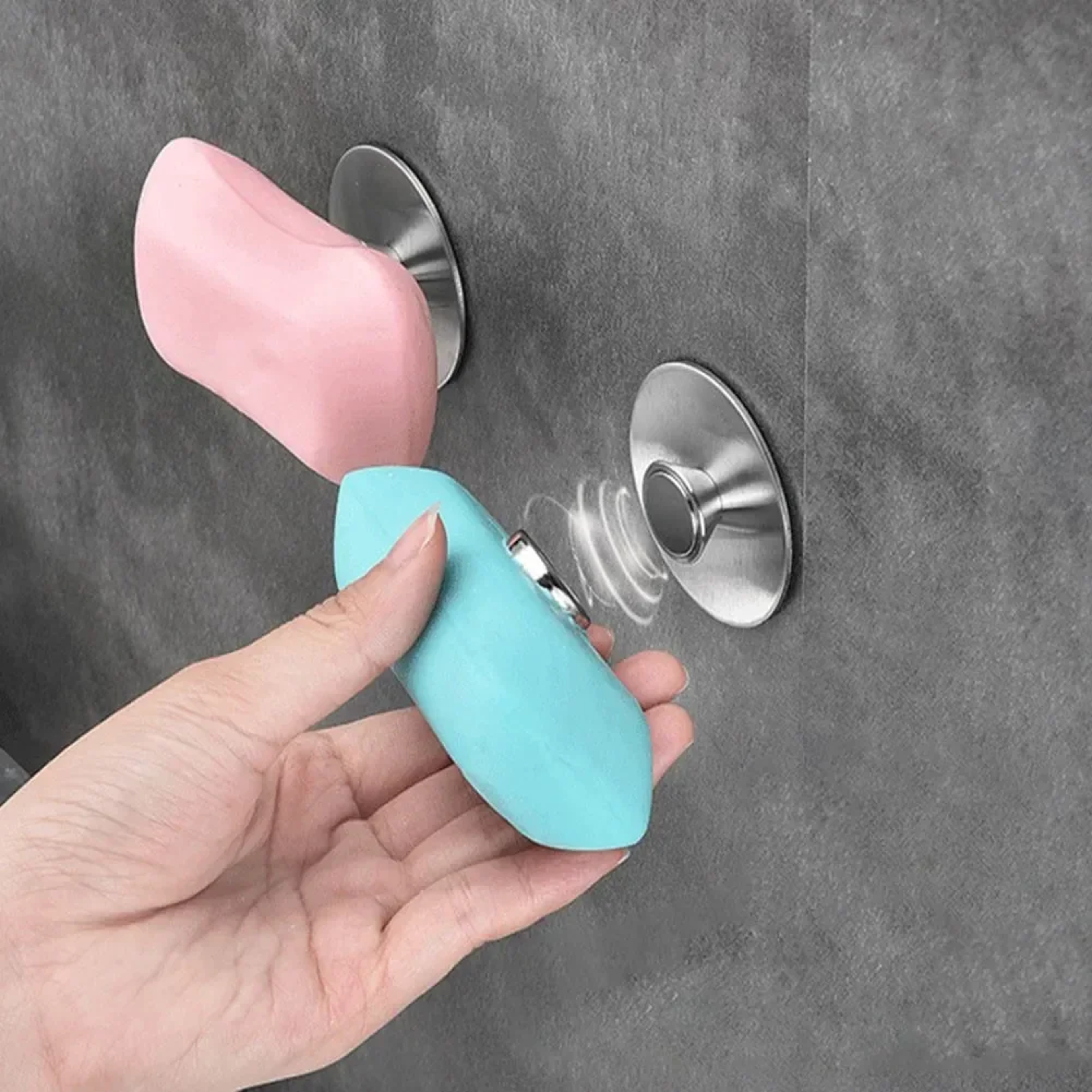 Magnetic Soap Holder Wall Mount Stainless Steel Soap Saver for Bathroom & Kitchen – view 1