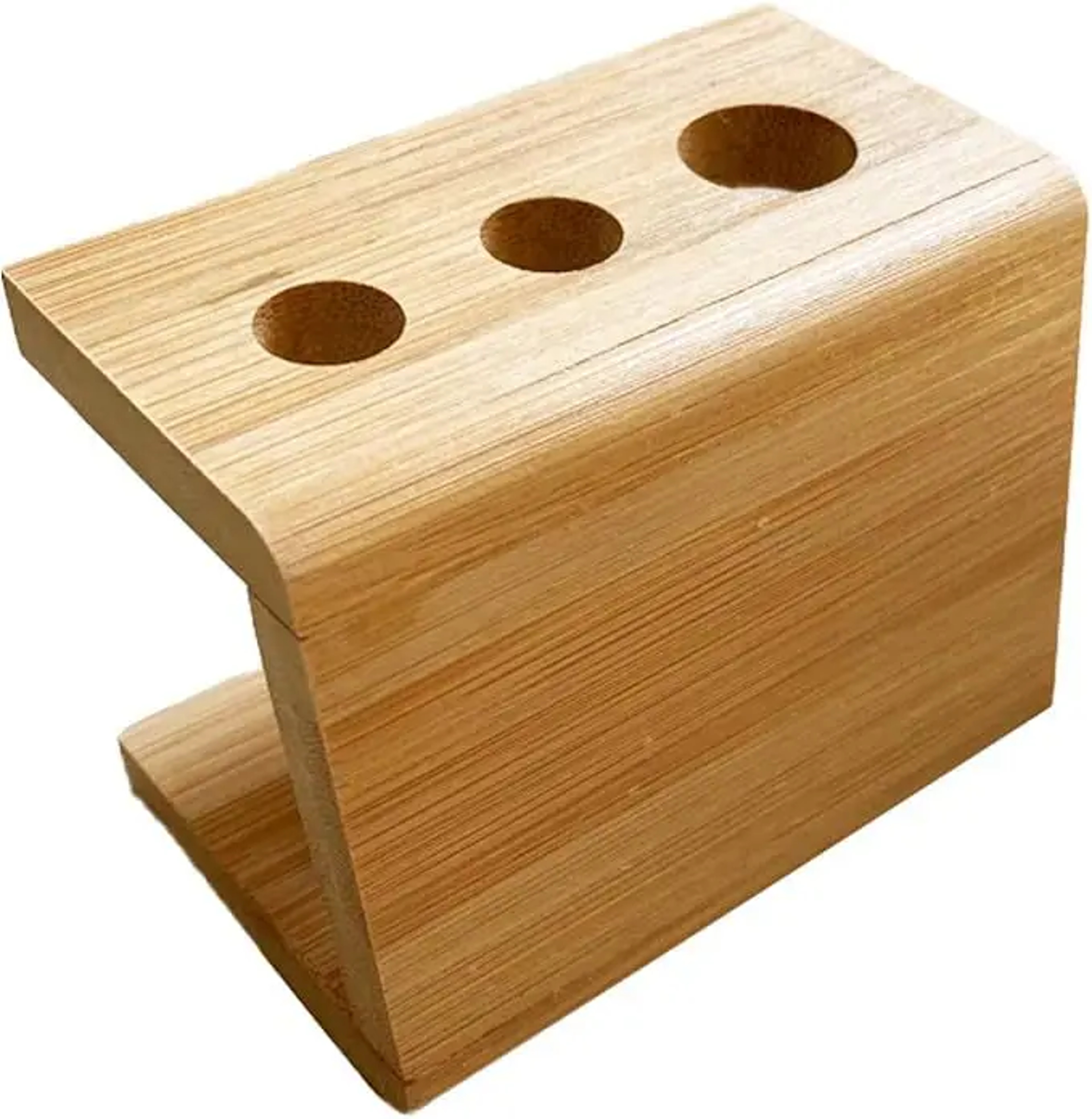 Bamboo Electric Toothbrush Holder Organizer With Multi Slots For Bathroom Countertops 5