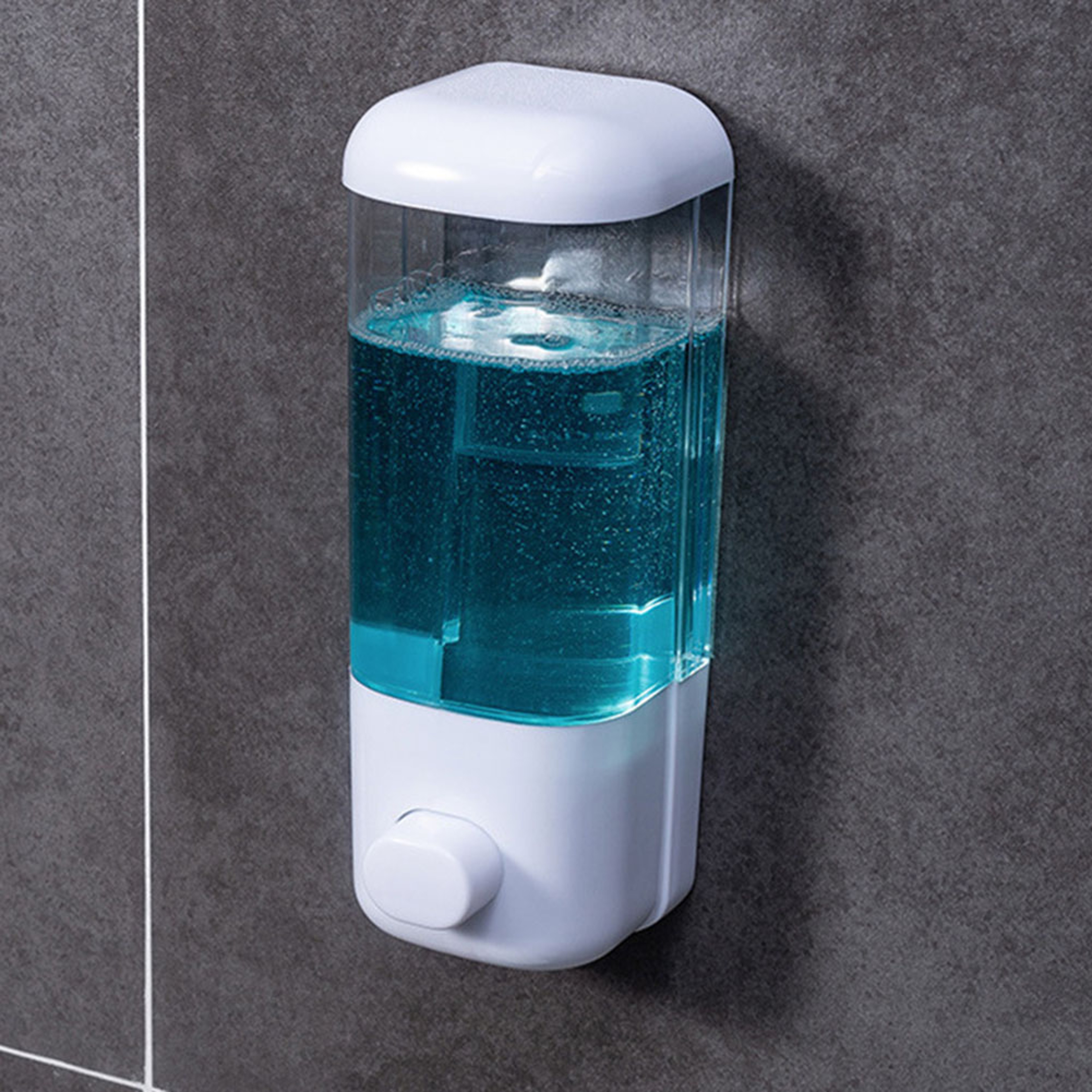 Wall Mounted Soap Dispenser No Drill Bathroom Shampoo  Hand Wash Pump 2
