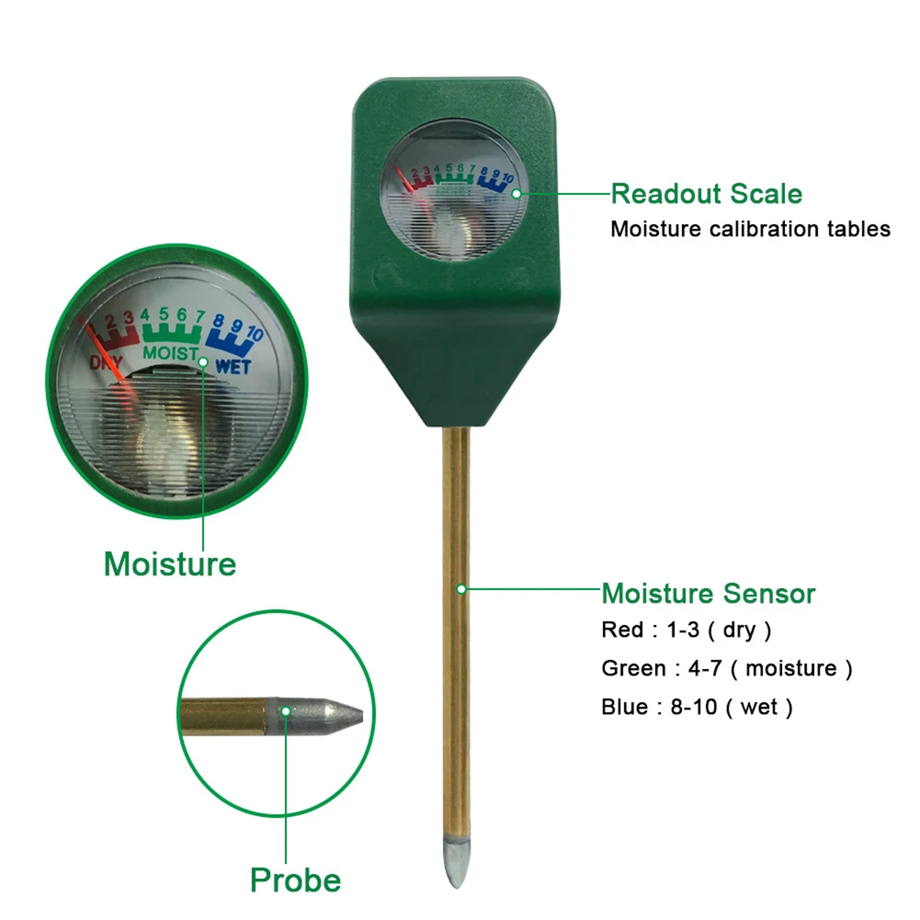 Smart Soil Moisture Meter For Indoor Plants  Garden Pots Portable Plant Water Tester 2