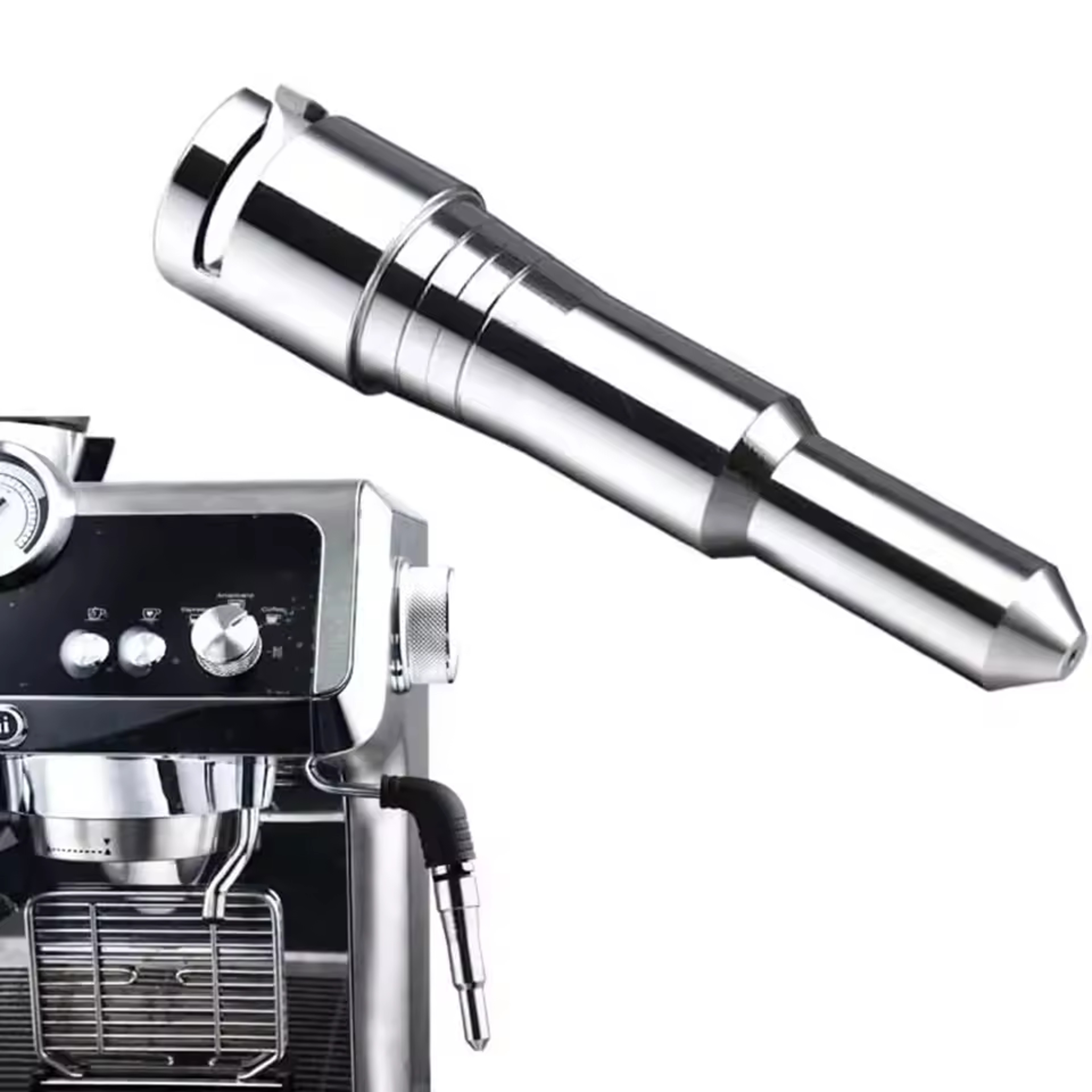 Stainless Steel Delonghi Dedica Steam Nozzle Milk Frother Upgrade for Espresso Machines – view 1