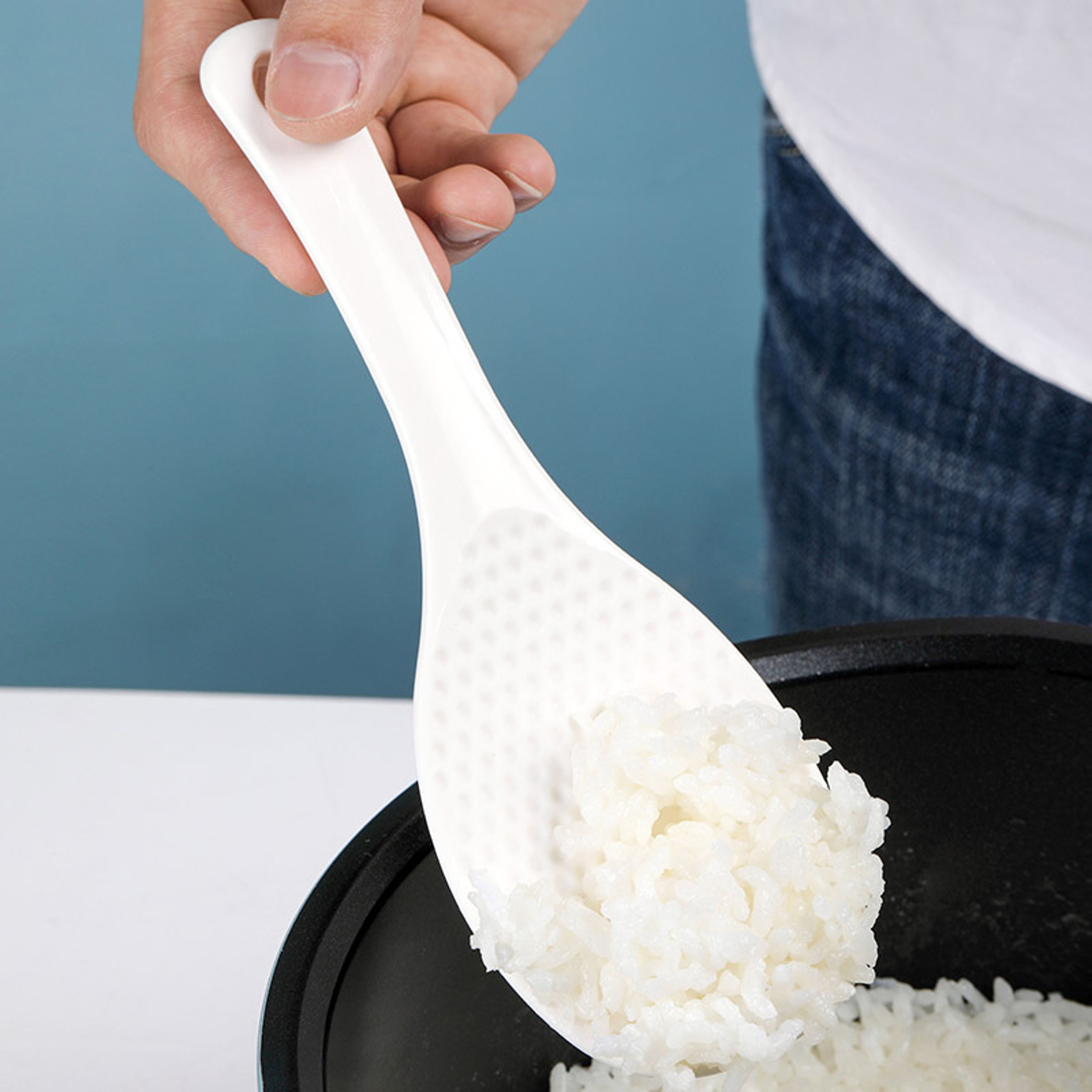 Nonstick Rice Paddle Spoon for Rice Cookers and Kitchen Serving – view 1