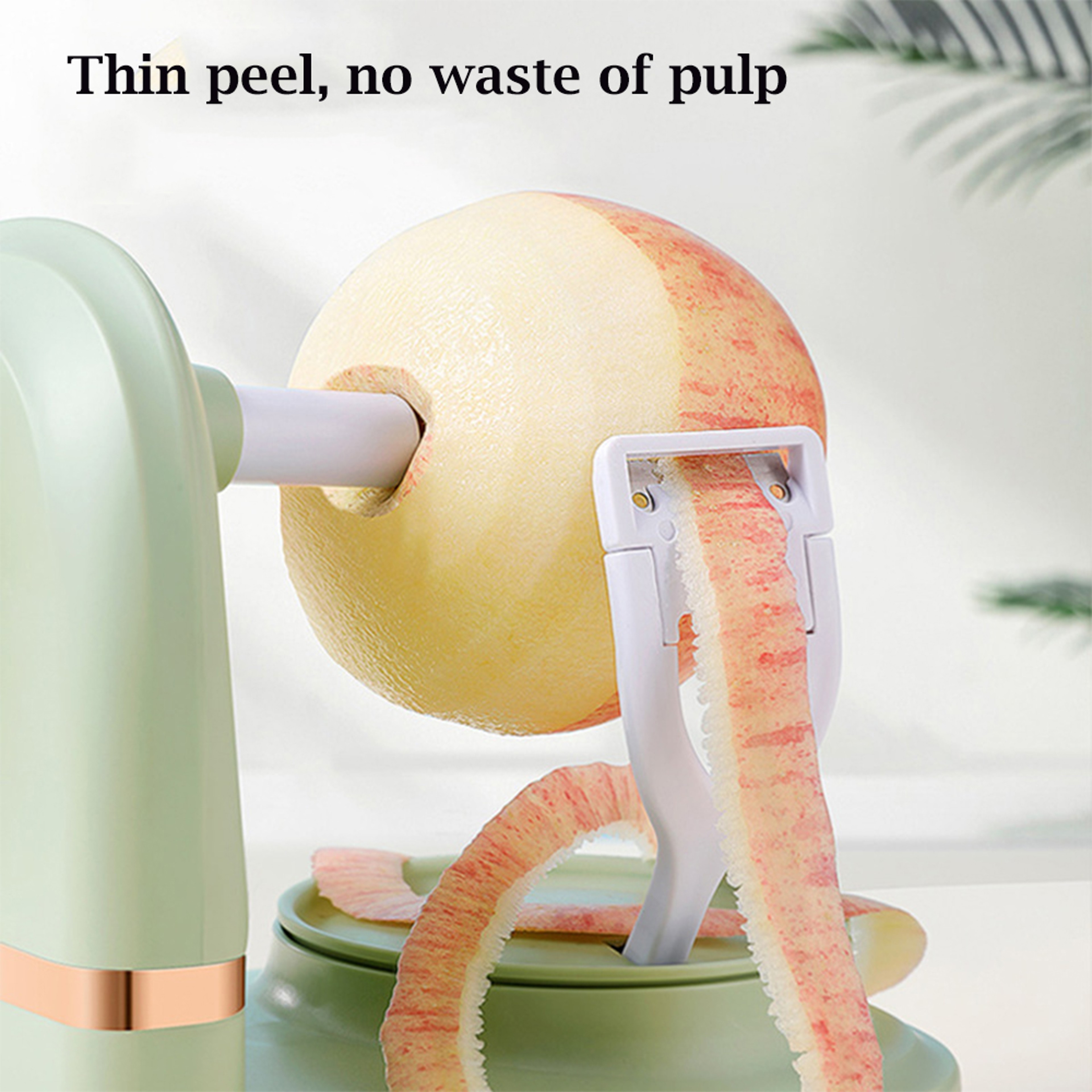 QuickTwist Apple Peeler  Slicer Manual Fruit Cutter With Divider And Spare Blades 5