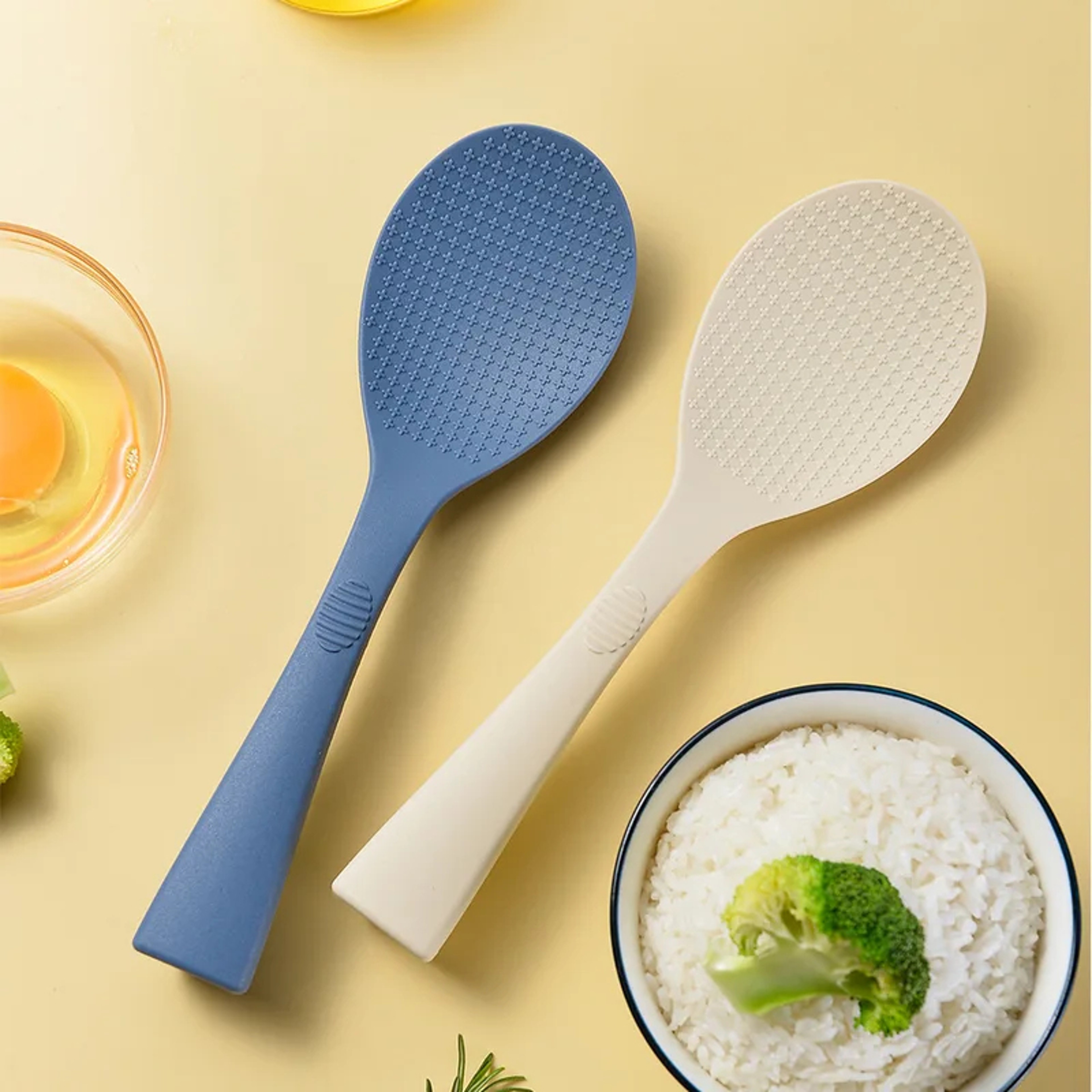 Silicone Non Stick Rice Serving Spoon Heat Resistant Rice Paddle For Rice Cookers 3