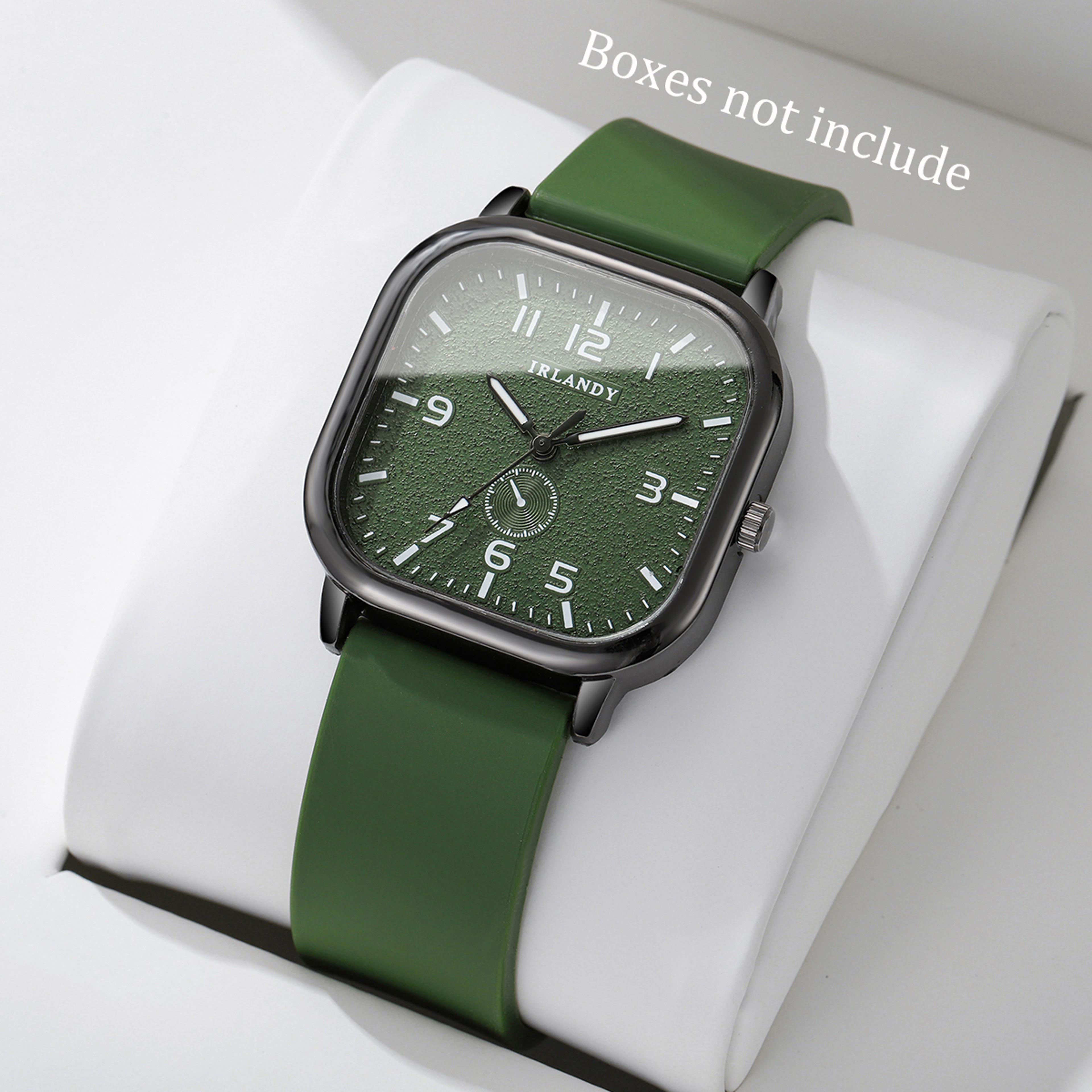 LunaFlex Square Quartz Watch With Silicone Strap For Women  Students 6