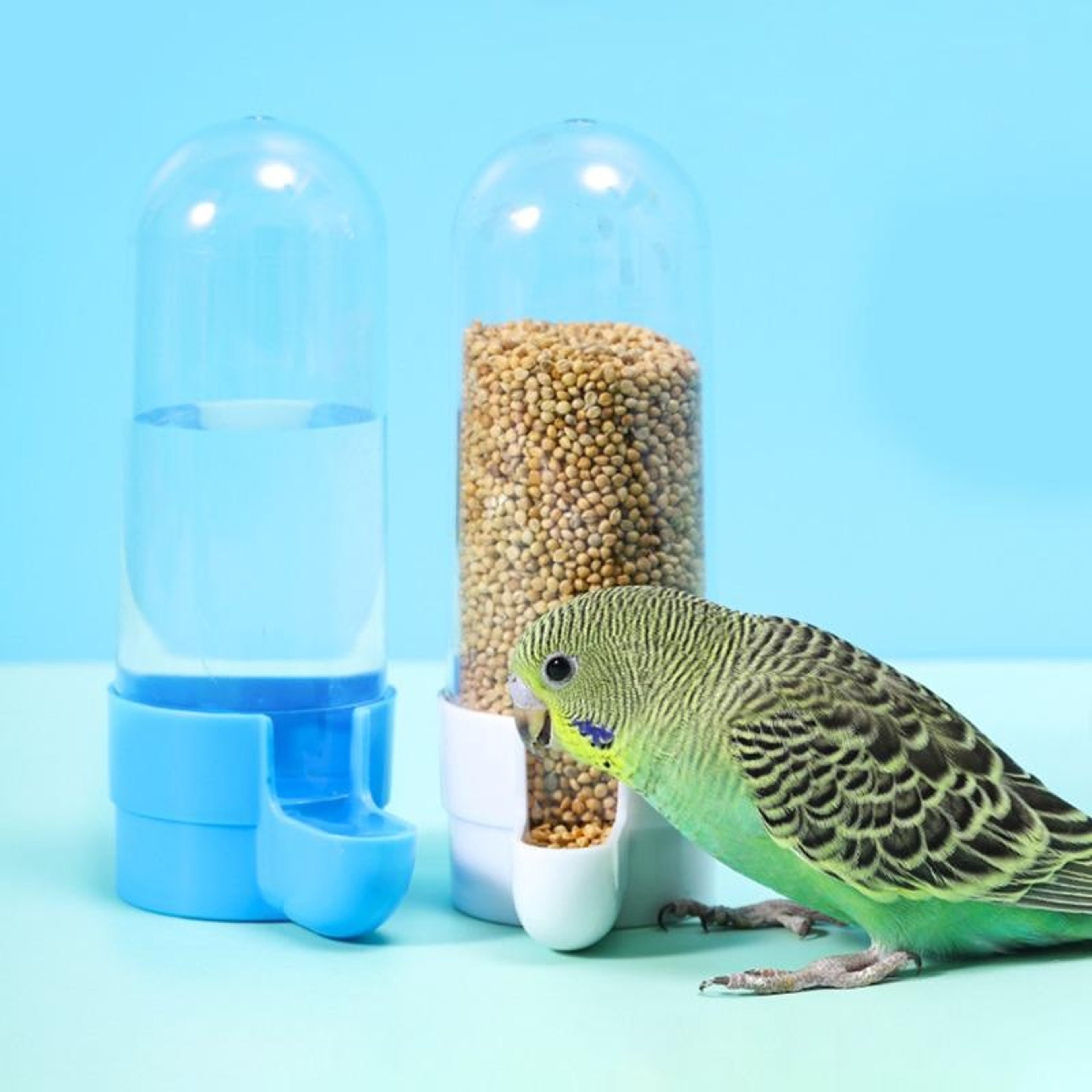 Smart Hanging Bird Feeder  Water Dispenser For Parrots Finches And Small Cage Pets 1