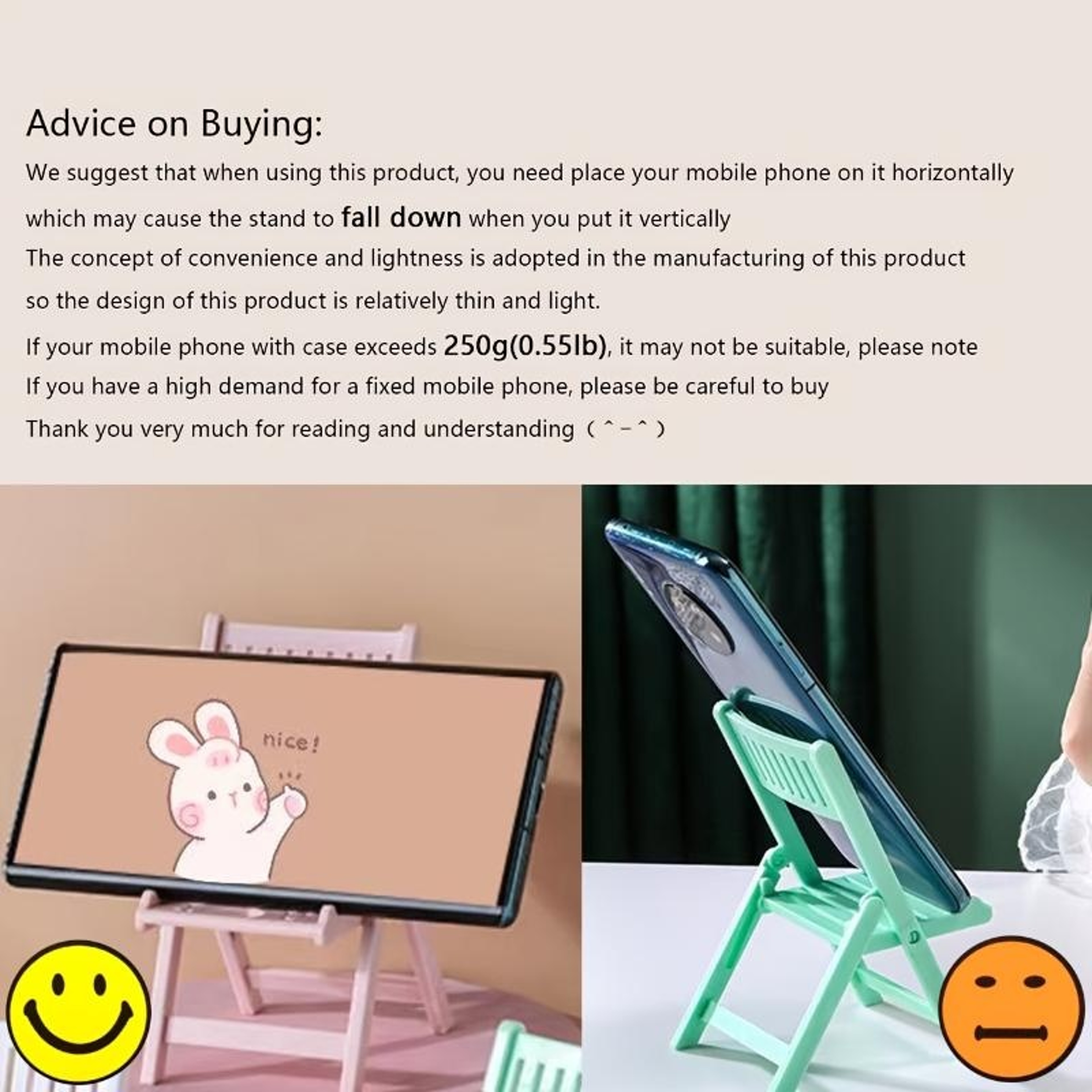 Beach Chair Foldable Phone Stand for Desk and Tablet Multi Angle Holder – view 6