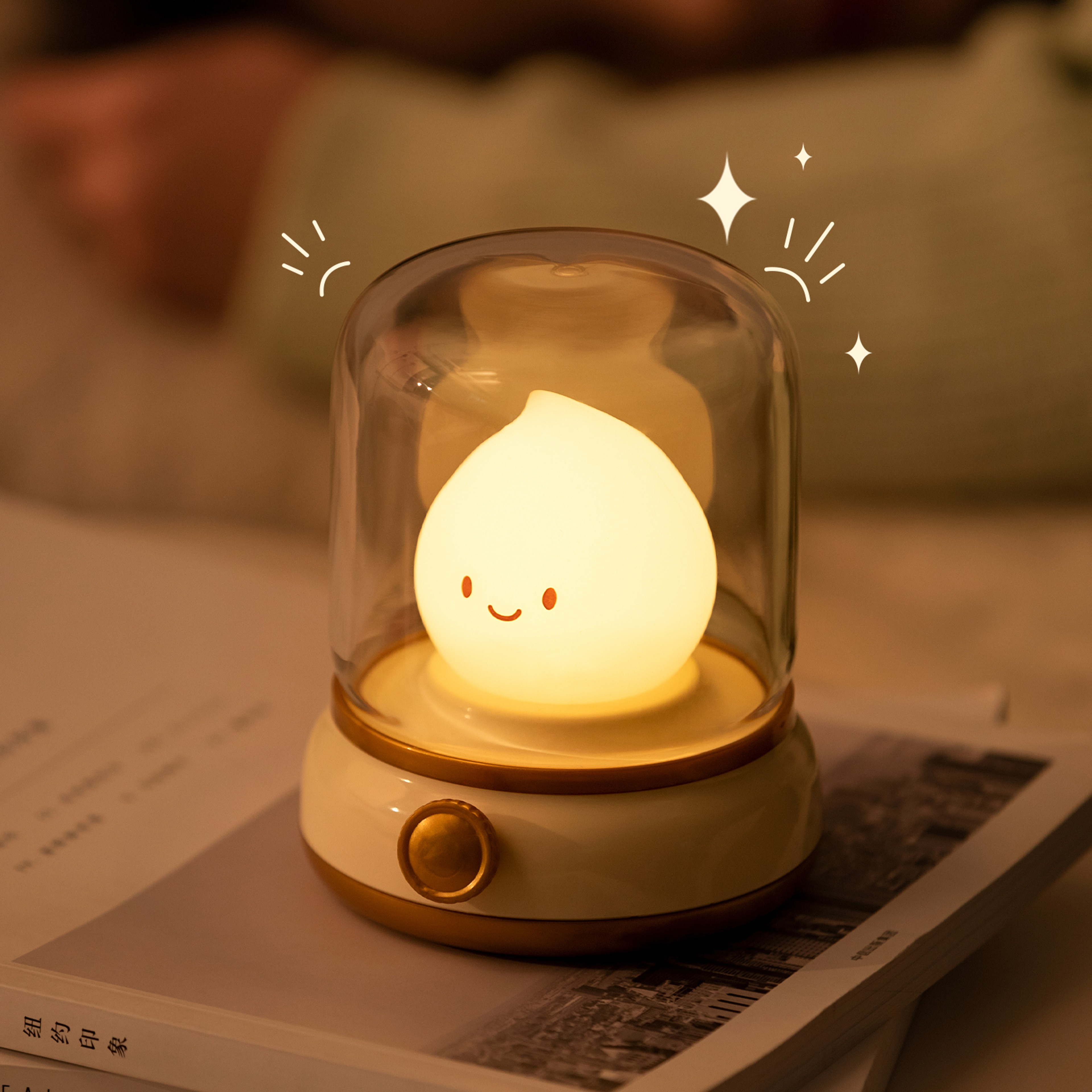 Cute Night Lamp USB Rechargeable Cartoon LED Desk Lamp For Bedroom  Home Decor 1