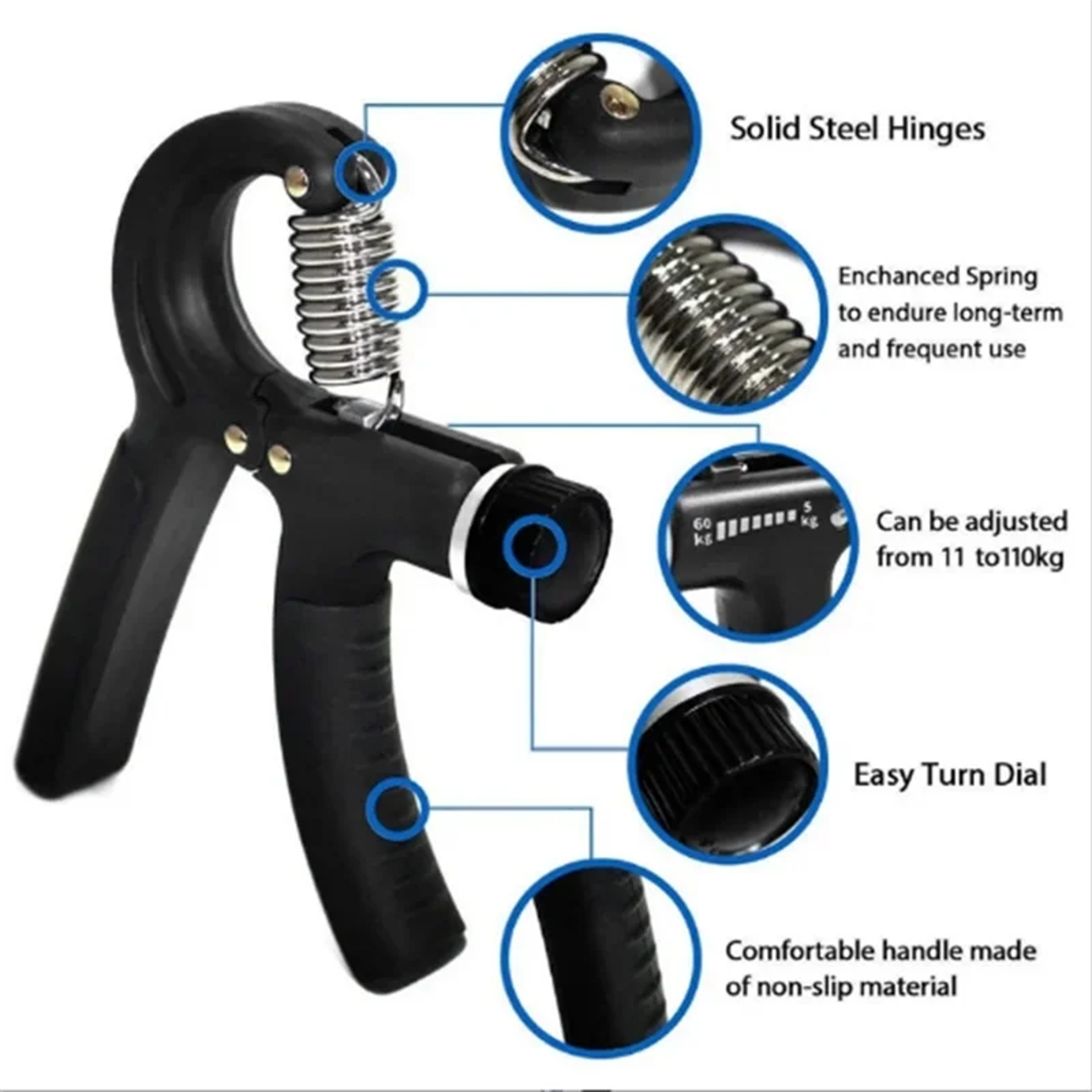 GripMaster Digital Hand Grip Strength Trainer & Adjustable Wrist Exerciser – view 5
